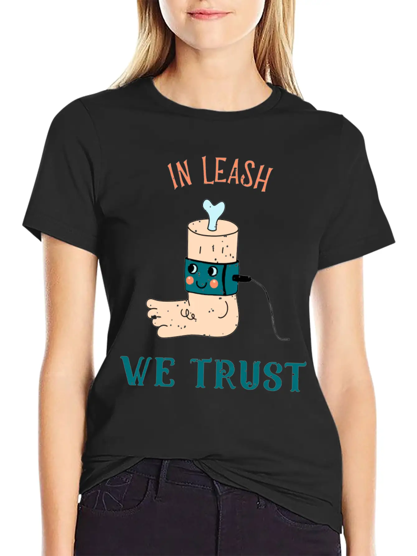 In Leash We Trust Comfortable Minimalist Graphic Tee – Summer Style Essential