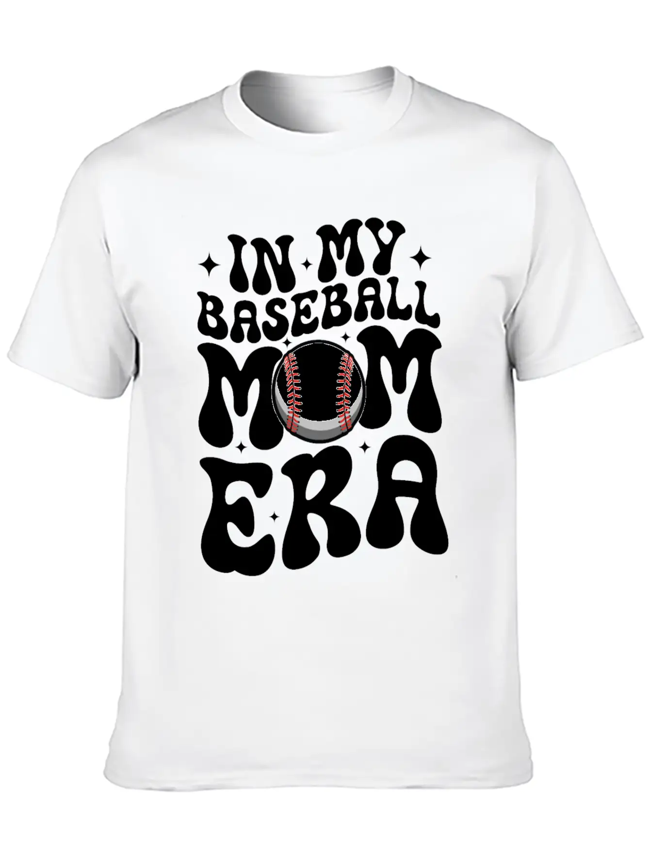 In My Baseball Mom Era Sports Lover Mother's Day Stylish Everyday T-Shirt – Unisex Basic Cotton Tee