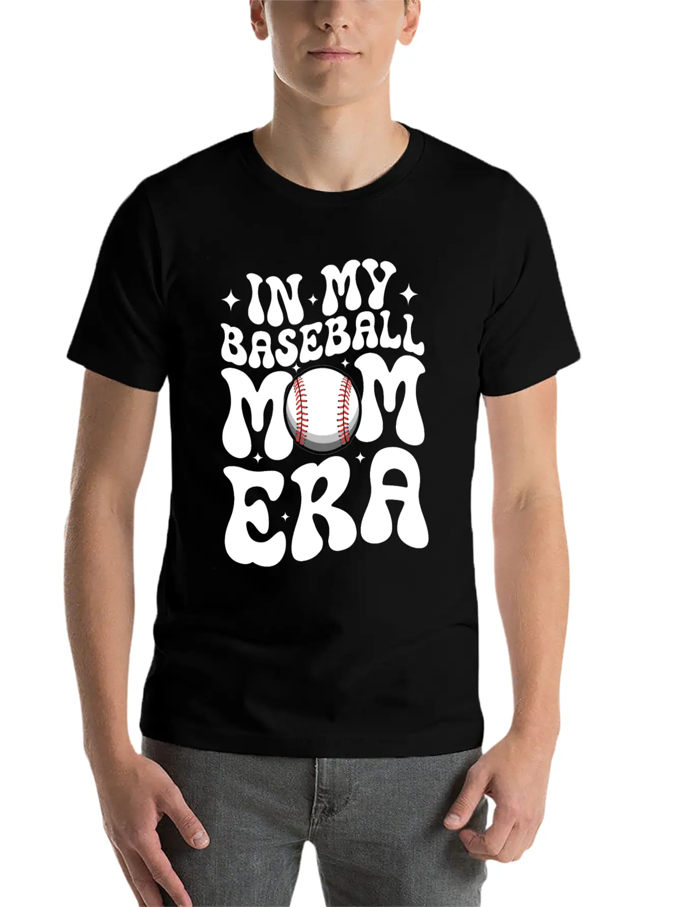 In My Baseball Mom Era Sports Lover Mother's Day Stylish Everyday T-Shirt – Unisex Basic Cotton Tee