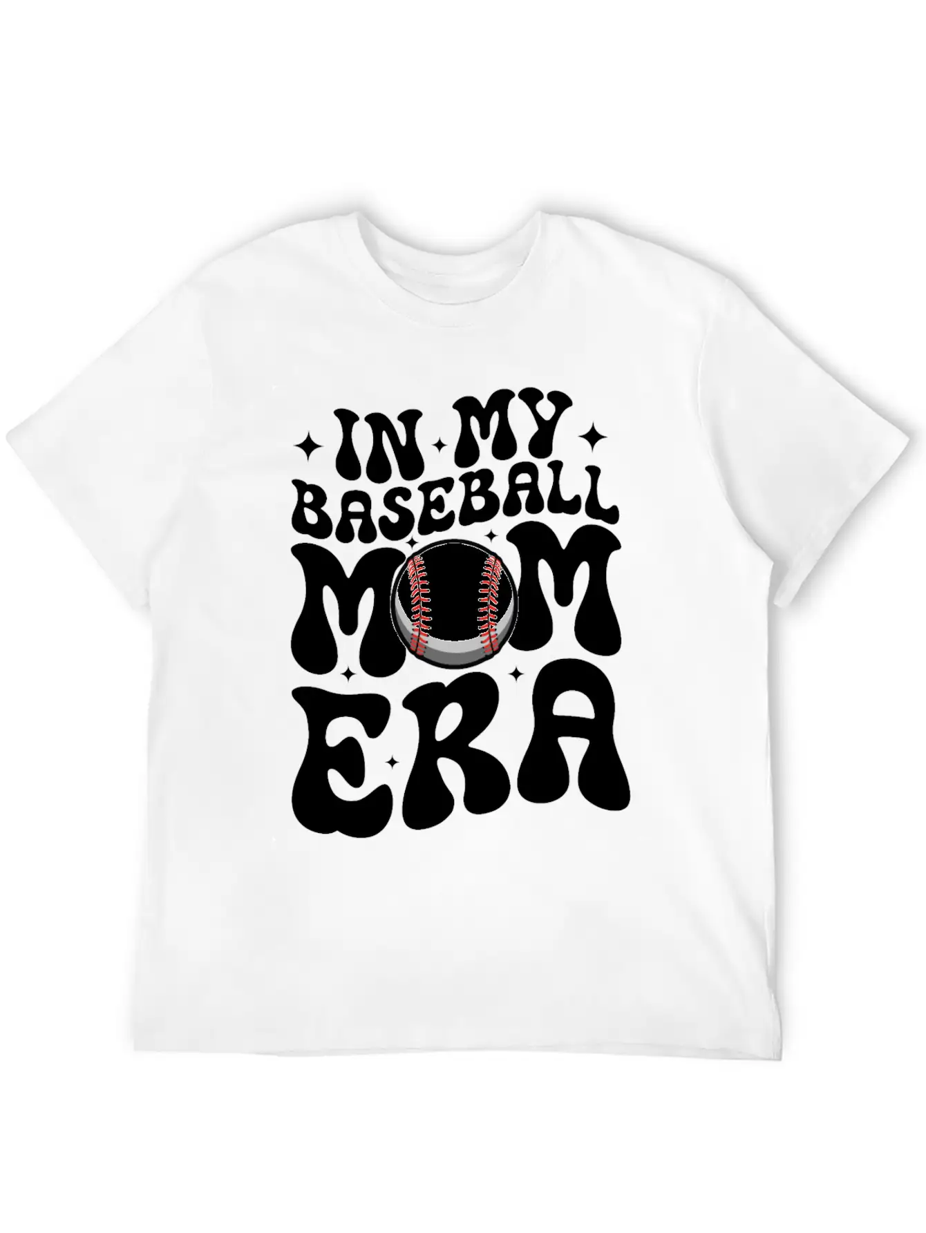 In My Baseball Mom Era Sports Lover Mother's Day Stylish Everyday T-Shirt – Unisex Basic Cotton Tee
