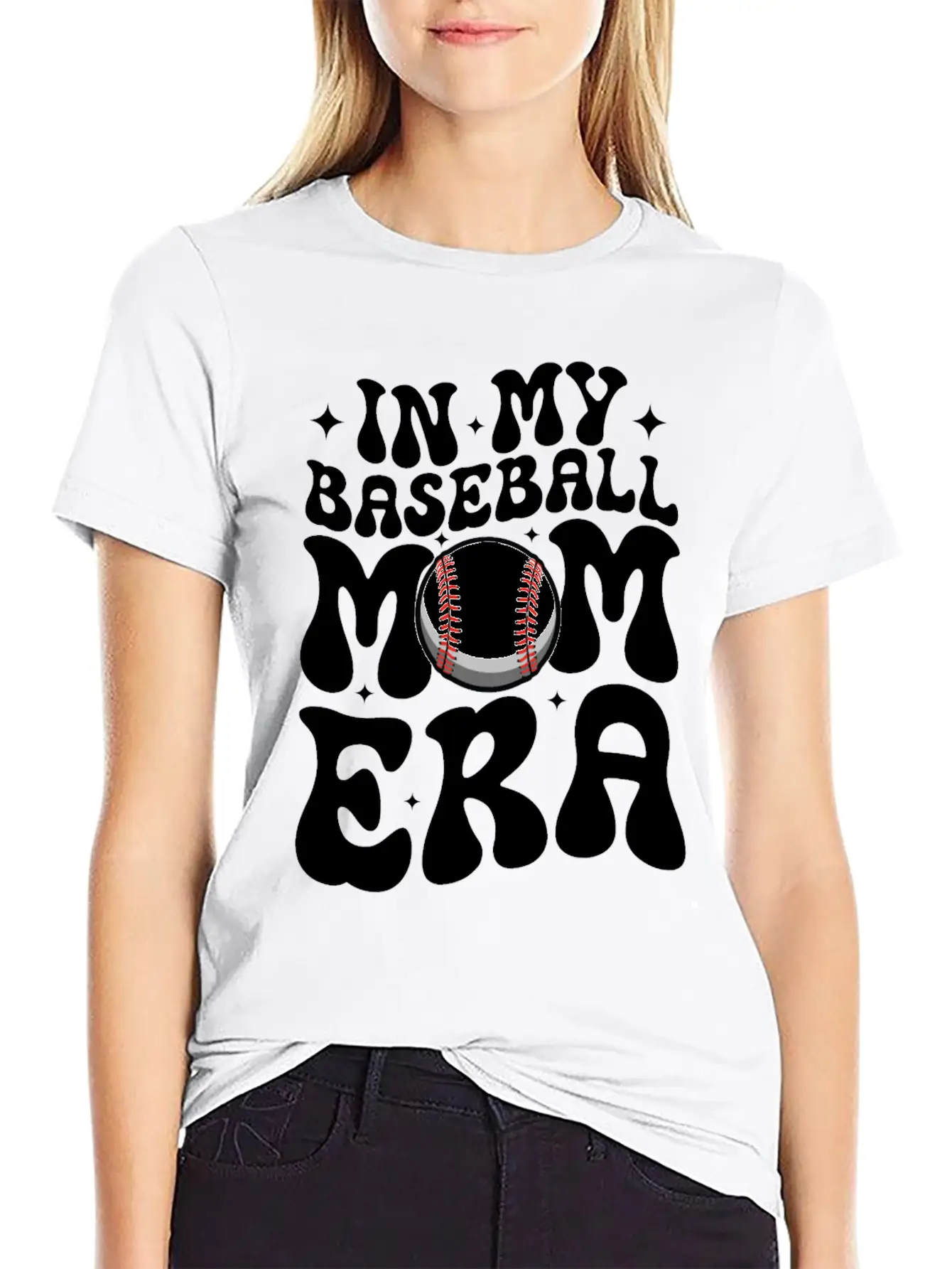 In My Baseball Mom Era Sports Lover Mother's Day Stylish Everyday T-Shirt – Unisex Basic Cotton Tee
