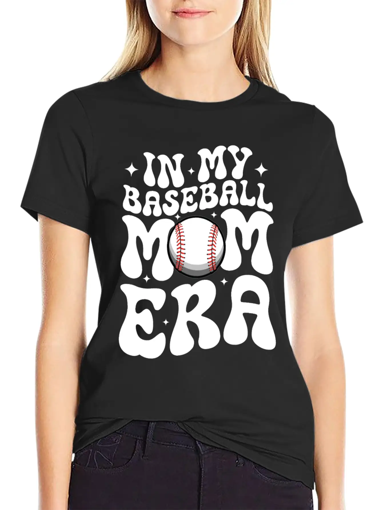 In My Baseball Mom Era Sports Lover Mother's Day Stylish Everyday T-Shirt – Unisex Basic Cotton Tee