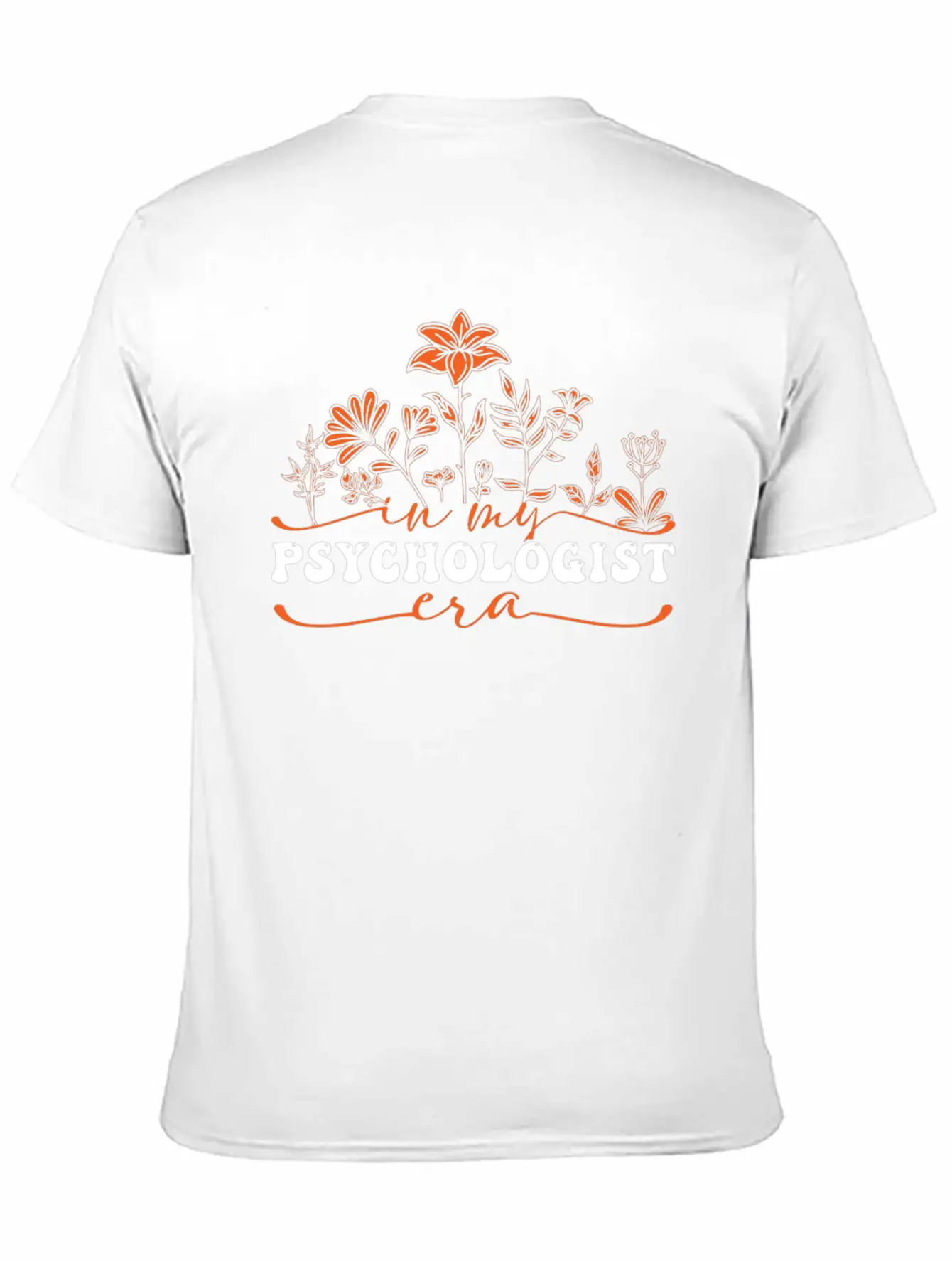 In My Psychologist Era Floral Art Stylish Everyday T-Shirt – Unisex Basic Cotton Tee