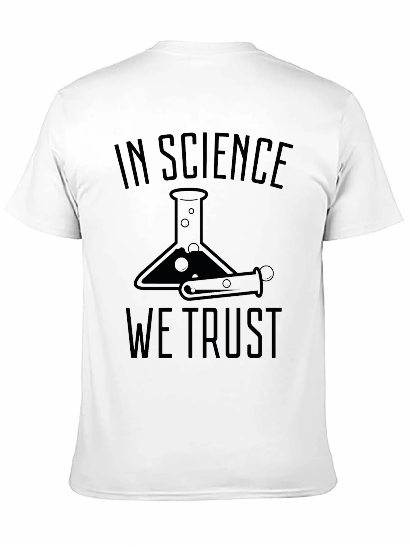In Science We Trust Comfortable Minimalist Graphic Tee – Summer Style Essential