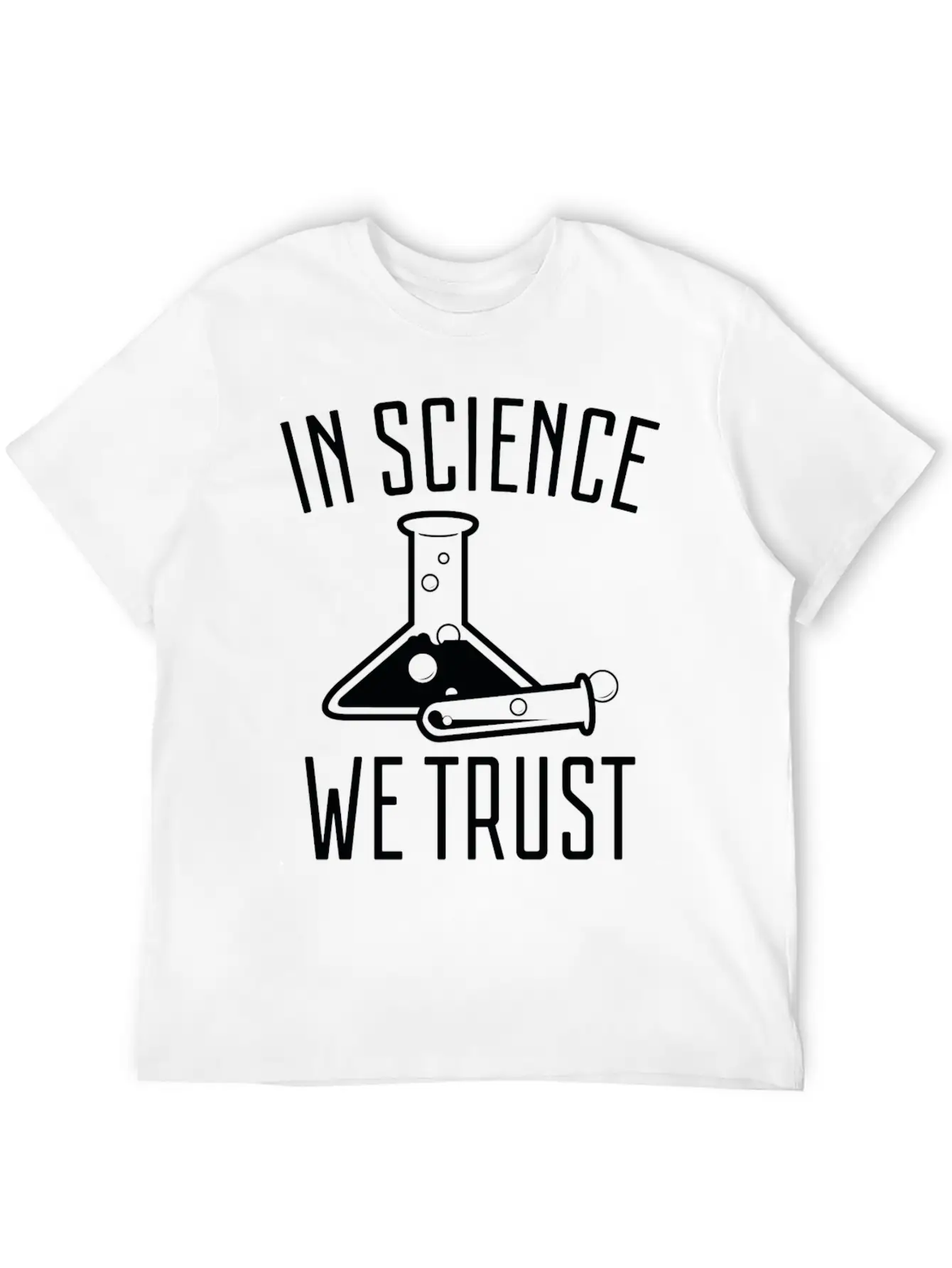 In Science We Trust Comfortable Minimalist Graphic Tee – Summer Style Essential