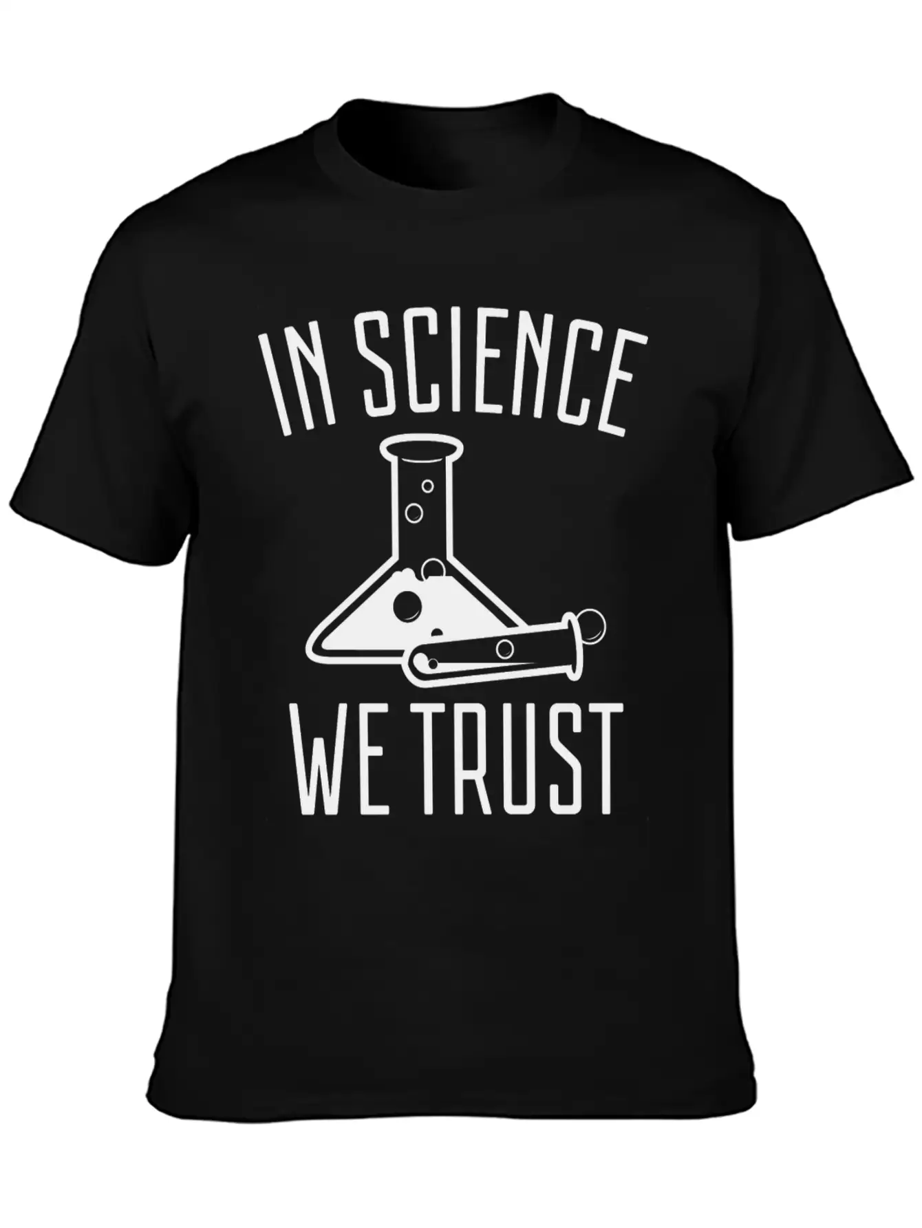 In Science We Trust Comfortable Minimalist Graphic Tee – Summer Style Essential