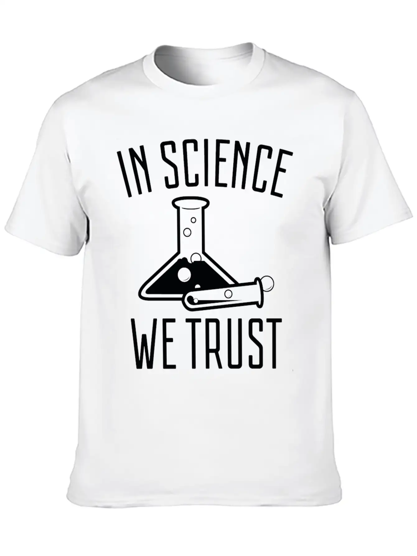 In Science We Trust Comfortable Minimalist Graphic Tee – Summer Style Essential