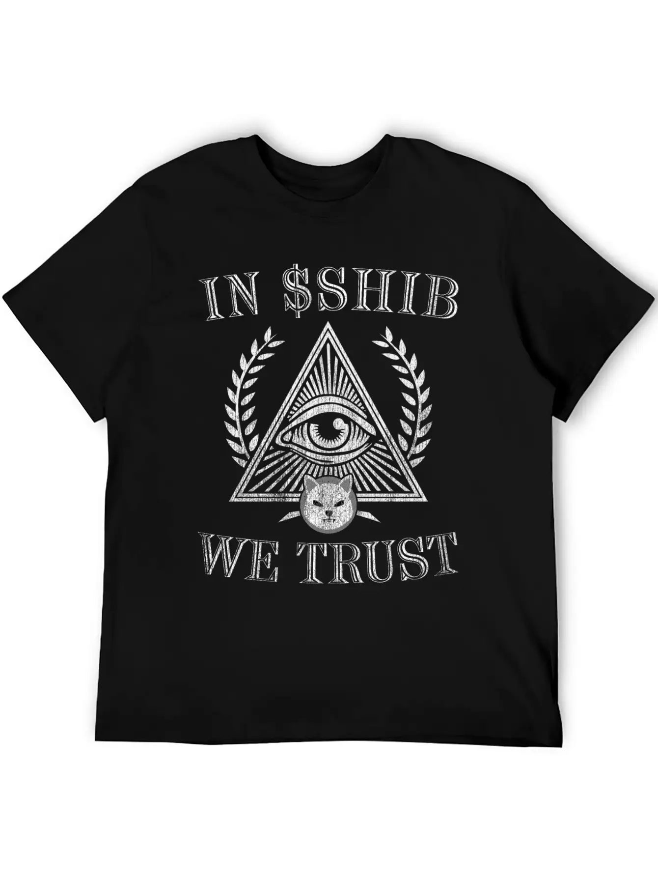 In Shib Coin We Trust Shiba Inu Coin Token Crypto Stylish Everyday T-Shirt – Unisex Basic Cotton Tee