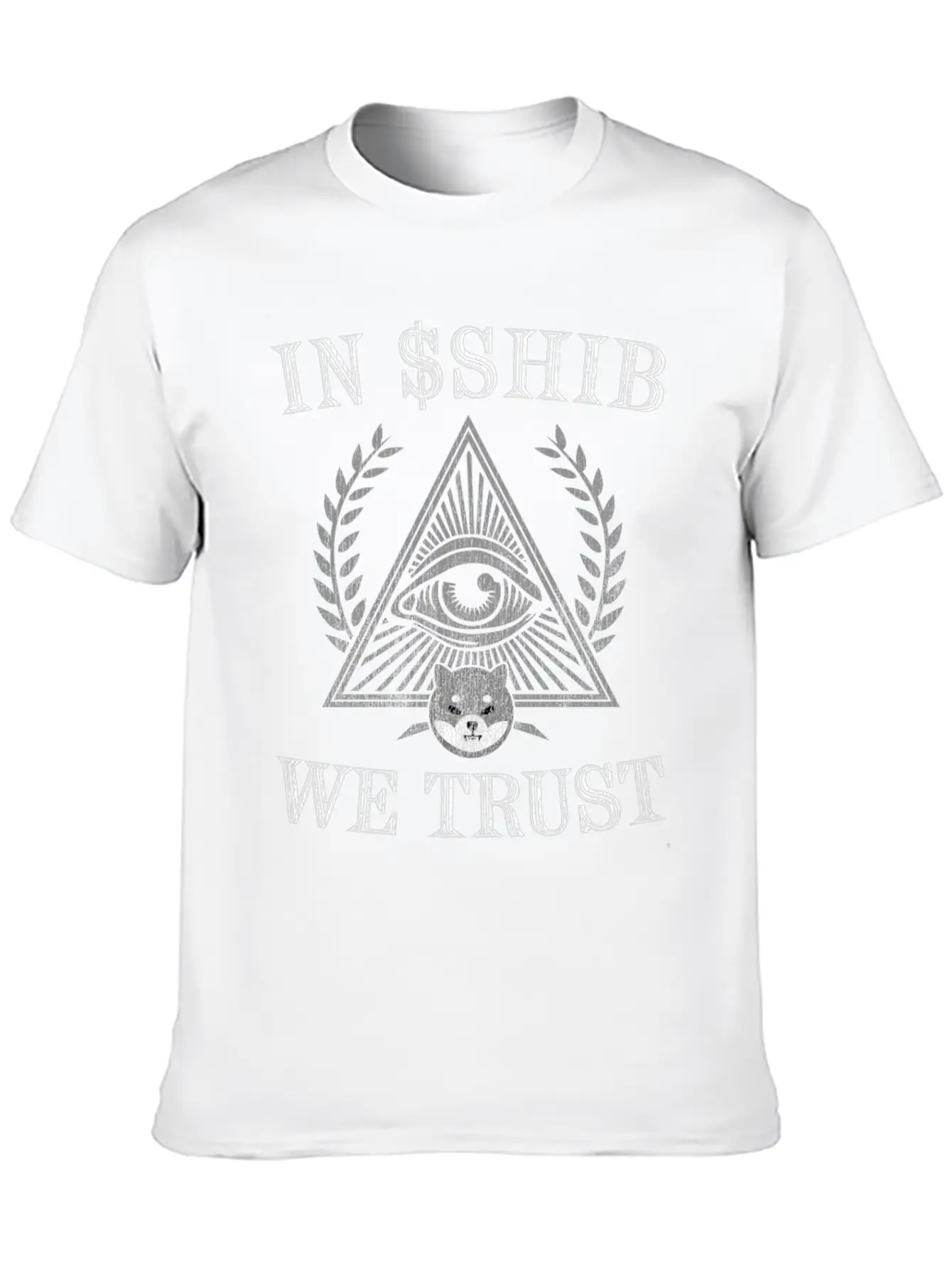 In Shib Coin We Trust Shiba Inu Coin Token Crypto Stylish Everyday T-Shirt – Unisex Basic Cotton Tee