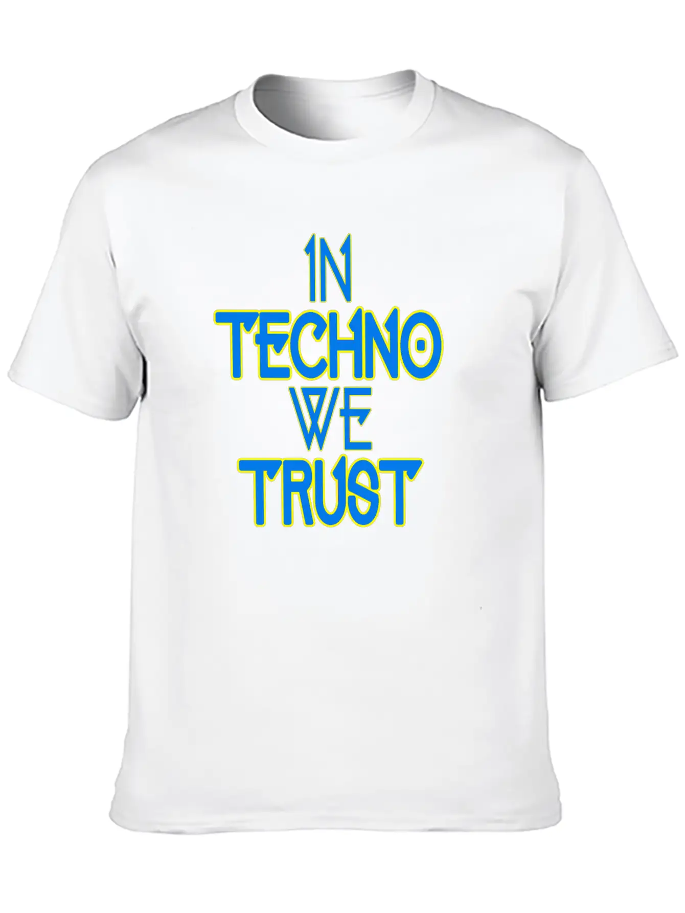 In Techno We Trust Rave Music Stylish Everyday T-Shirt – Unisex Basic Cotton Tee