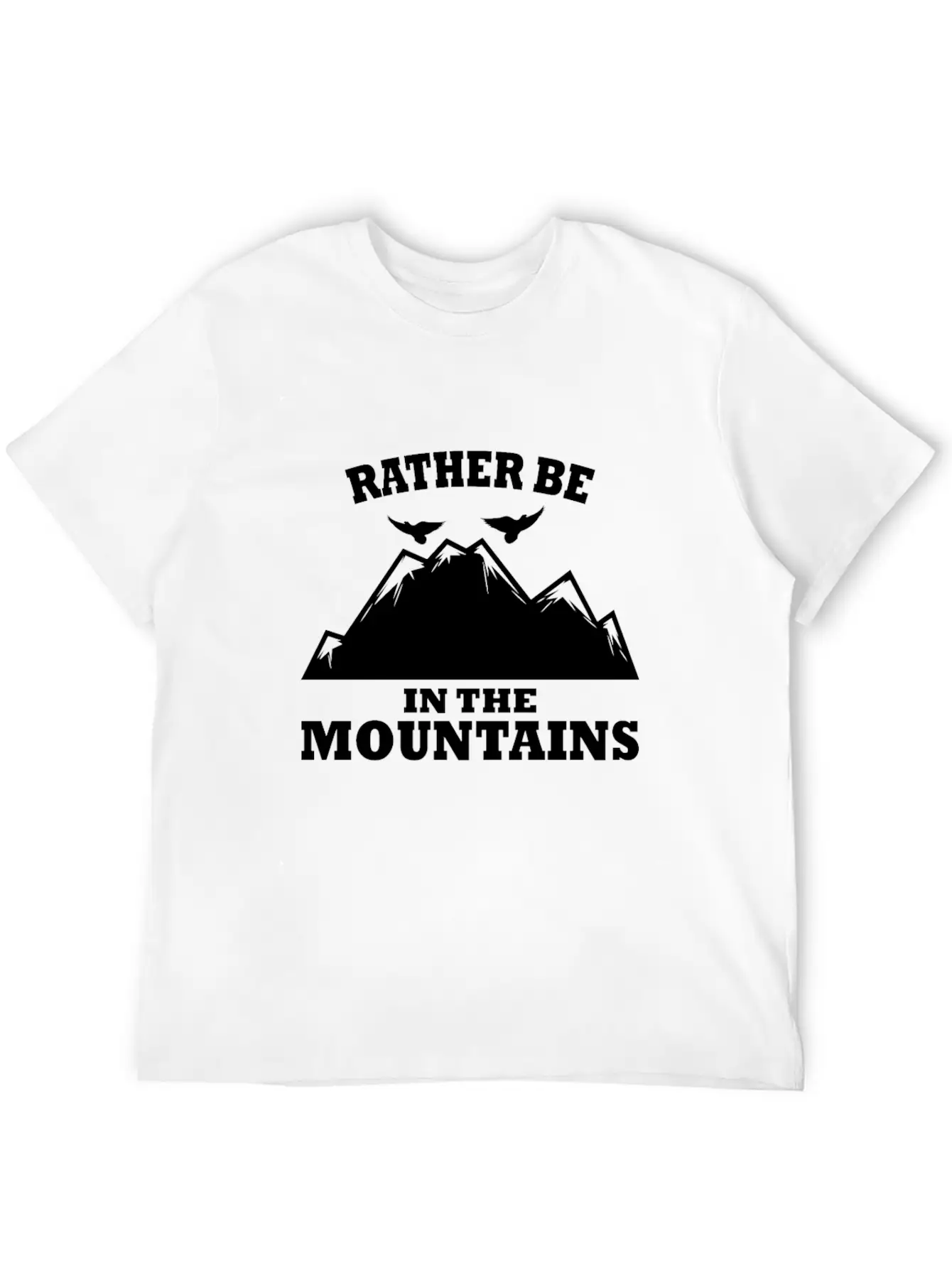 In The Mountains Mountaineer Hiking Comfortable Minimalist Graphic Tee – Summer Style Essential