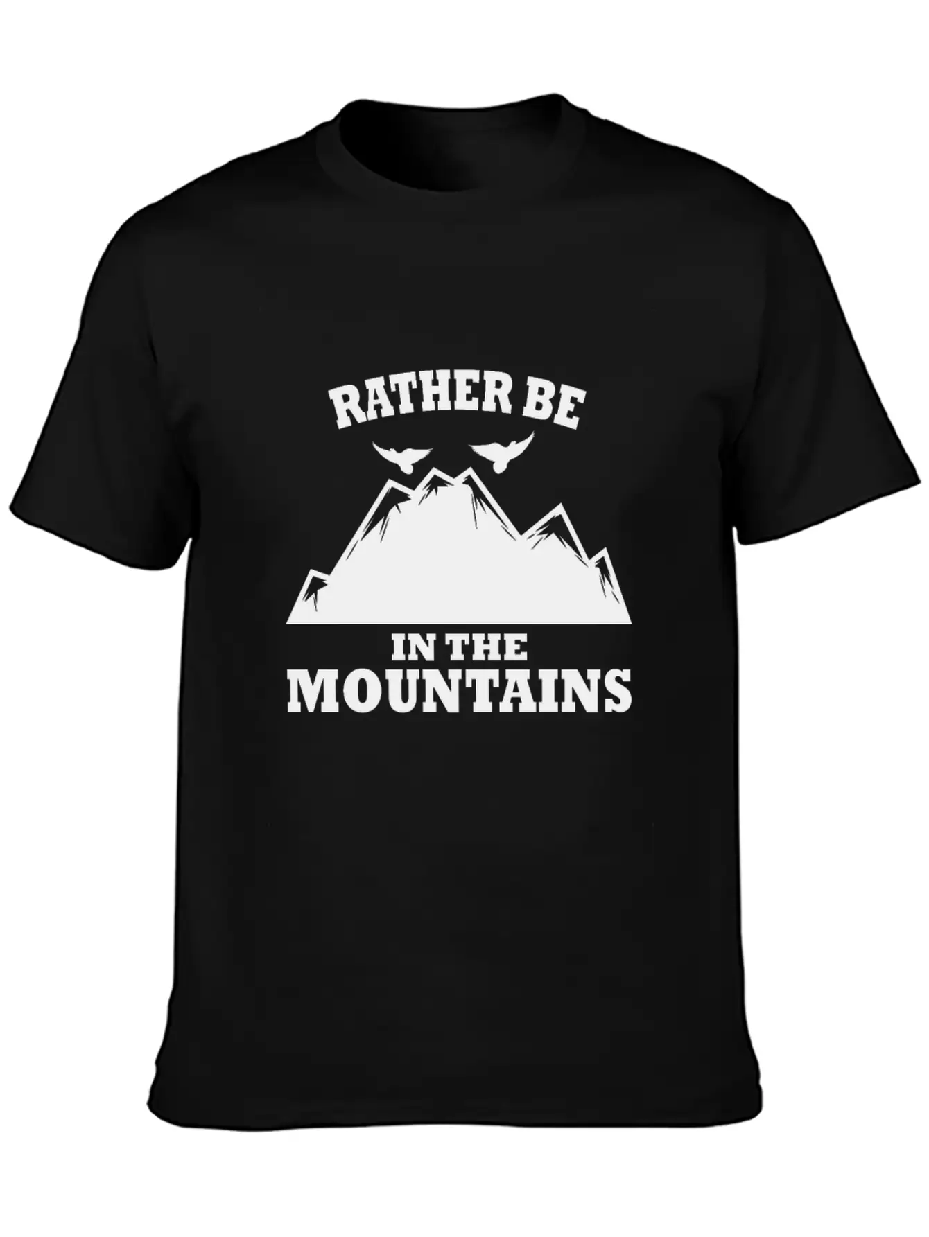 In The Mountains Mountaineer Hiking Comfortable Minimalist Graphic Tee – Summer Style Essential