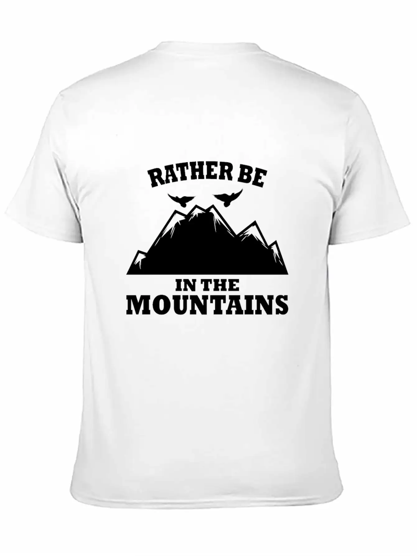 In The Mountains Mountaineer Hiking Comfortable Minimalist Graphic Tee – Summer Style Essential
