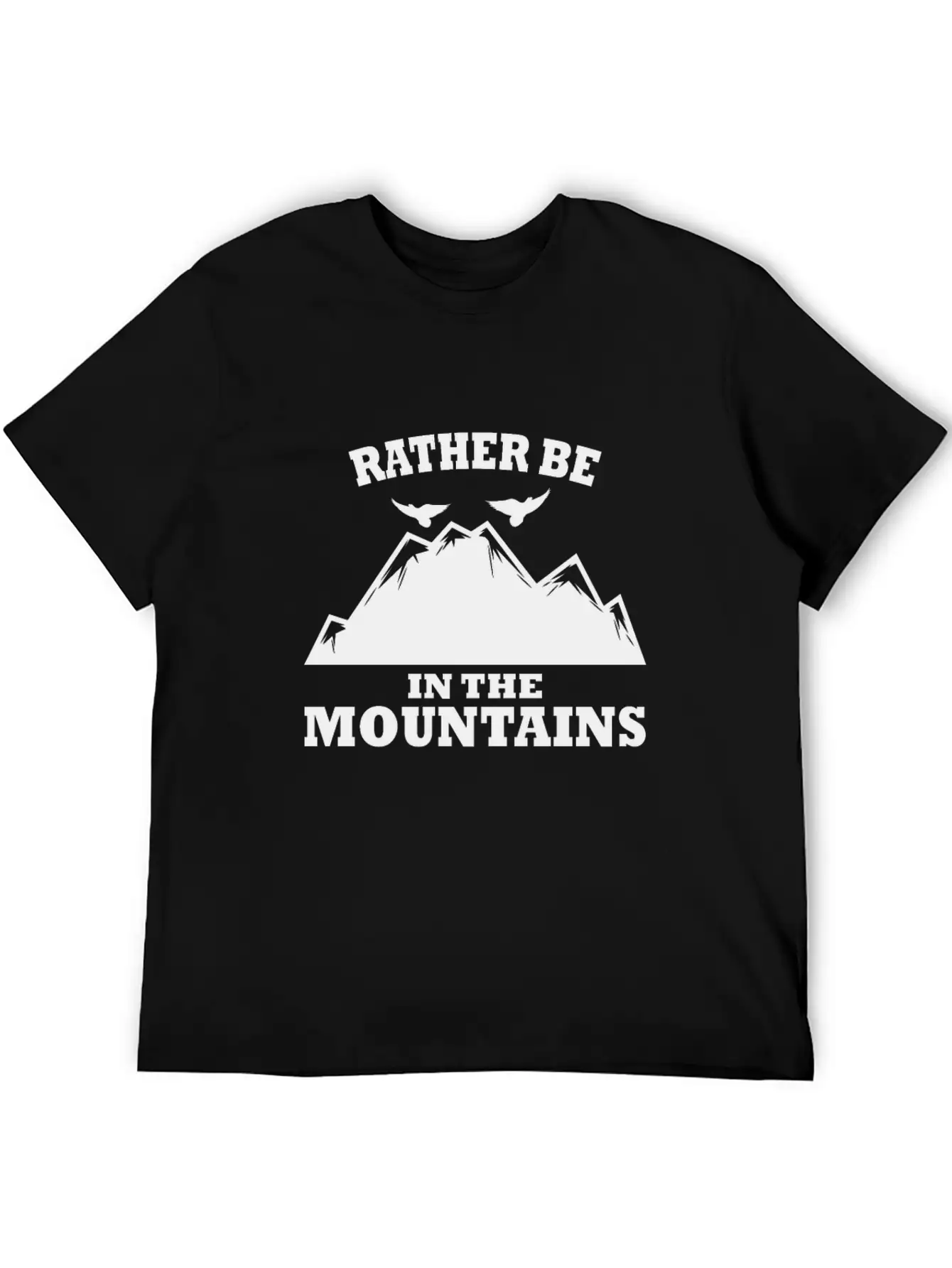 In The Mountains Mountaineer Hiking Comfortable Minimalist Graphic Tee – Summer Style Essential