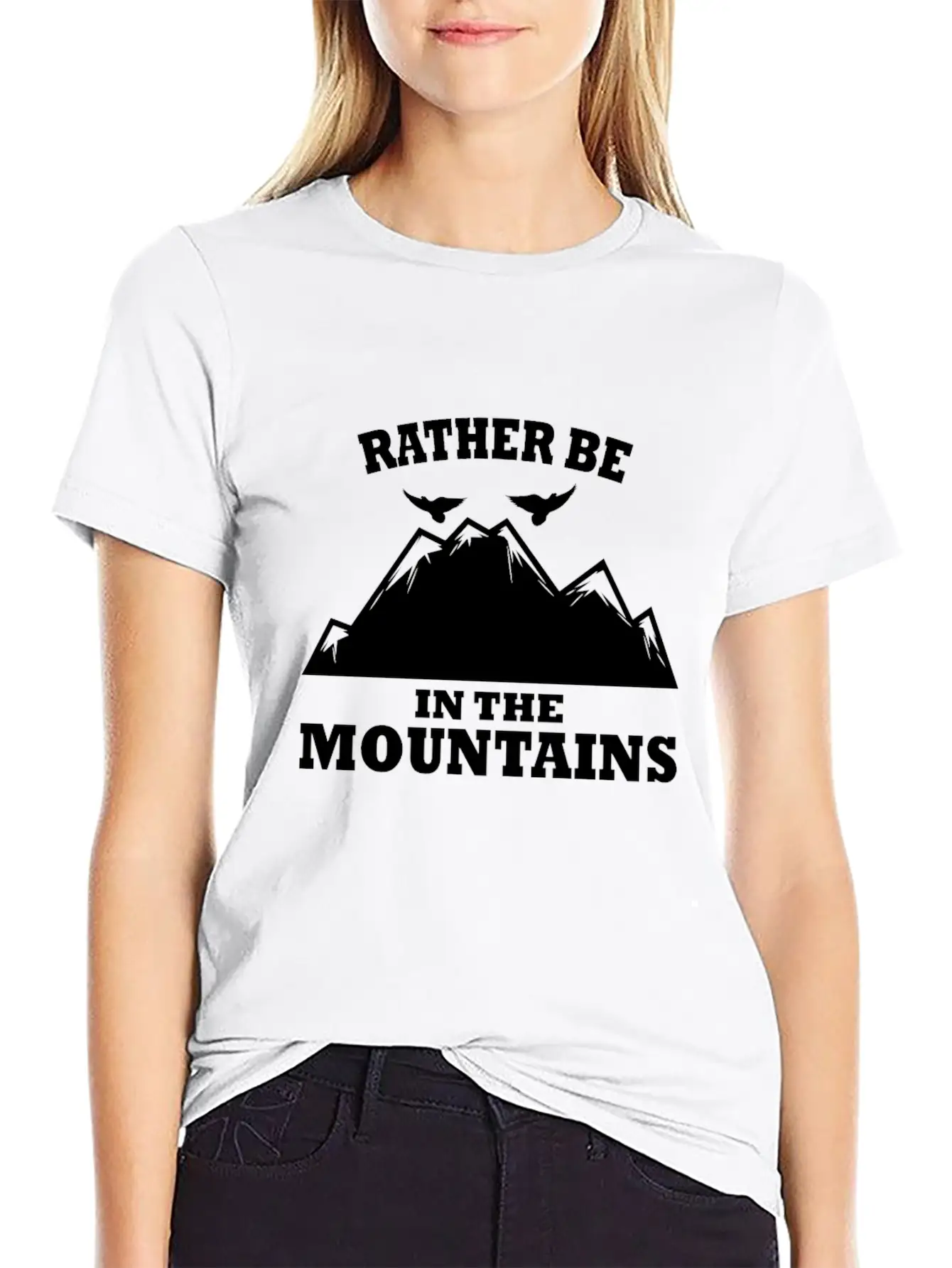 In The Mountains Mountaineer Hiking Comfortable Minimalist Graphic Tee – Summer Style Essential