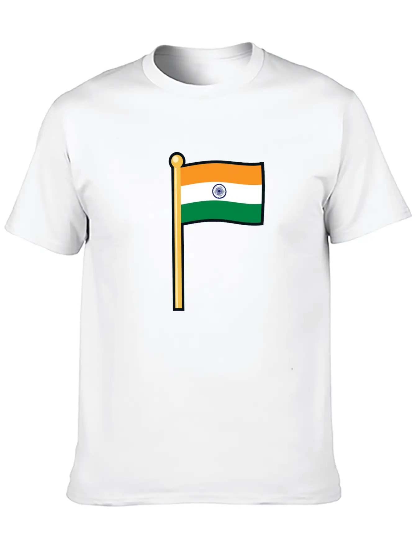 India Flag Basic Graphic T-Shirt – Daily Comfort In Soft Cotton