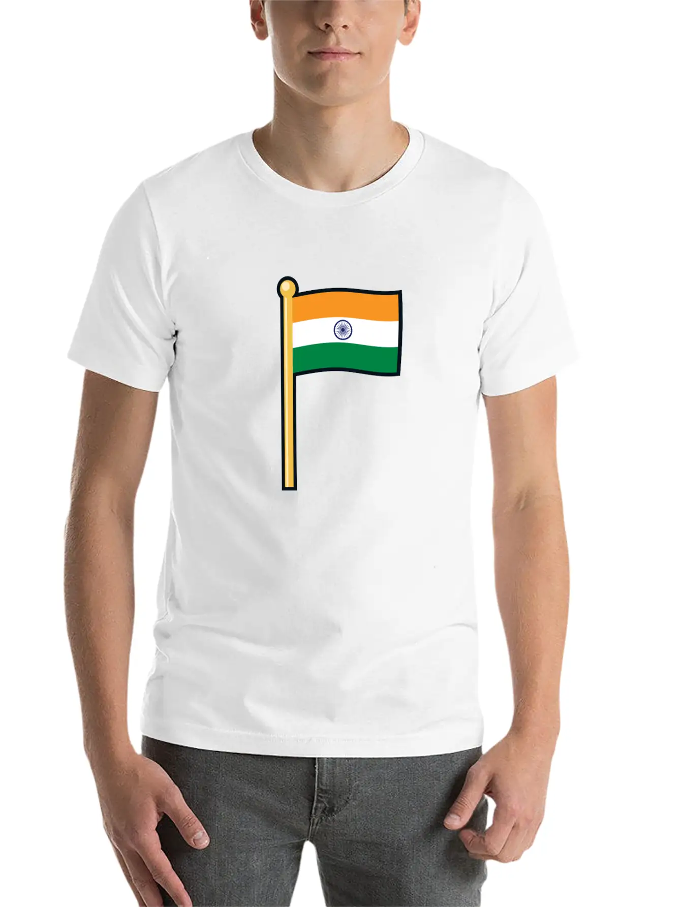 India Flag Basic Graphic T-Shirt – Daily Comfort In Soft Cotton
