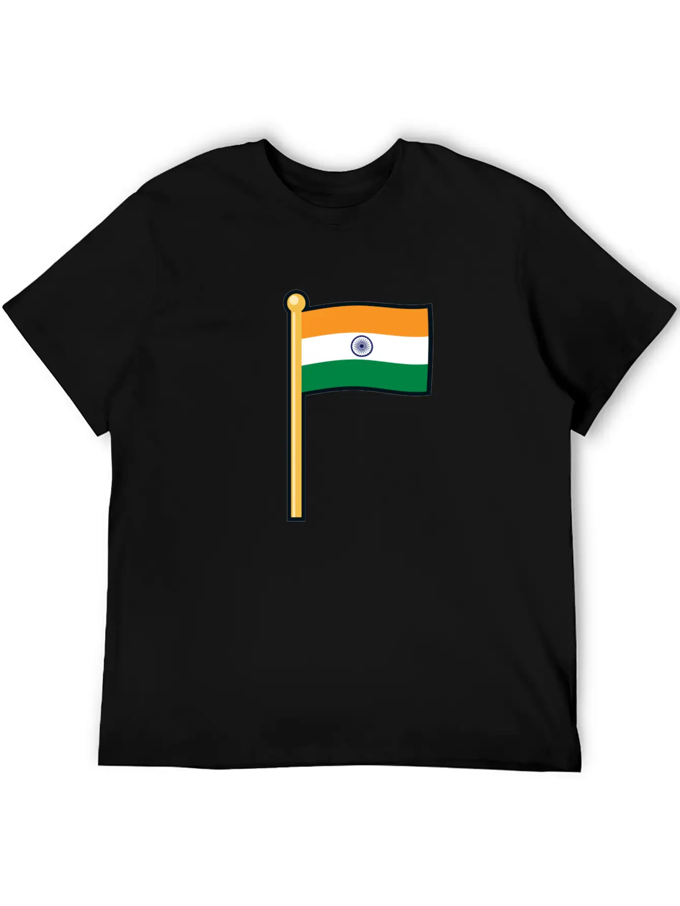 India Flag Basic Graphic T-Shirt – Daily Comfort In Soft Cotton