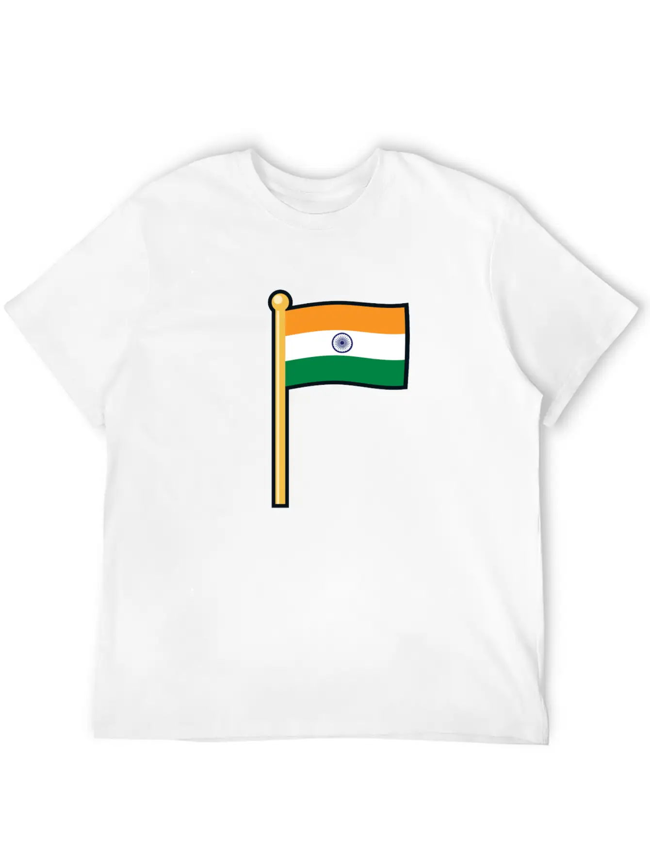 India Flag Basic Graphic T-Shirt – Daily Comfort In Soft Cotton