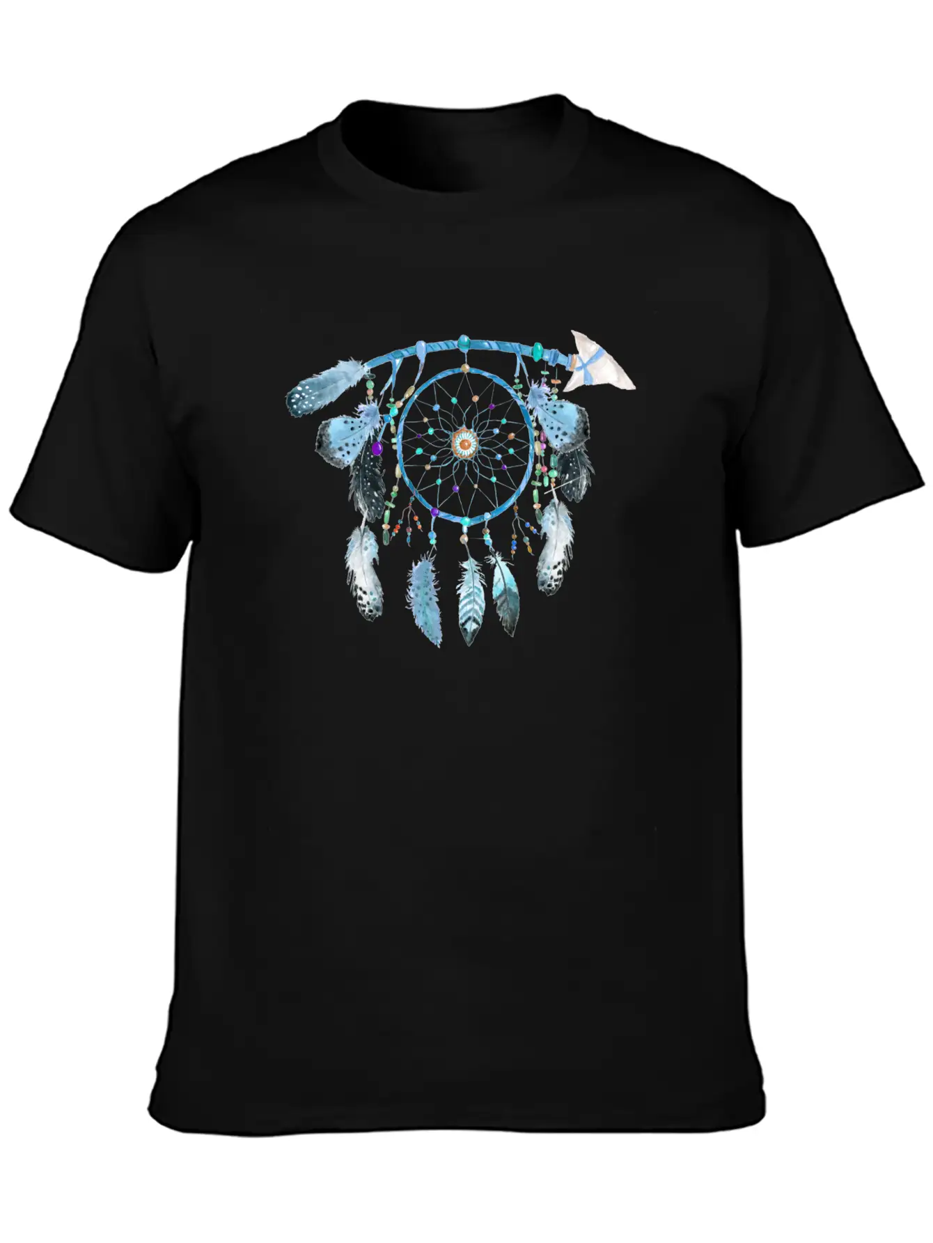 Indian Jewelry,Native American Jewelry, Feather Stylish Everyday T-Shirt – Unisex Basic Cotton Tee