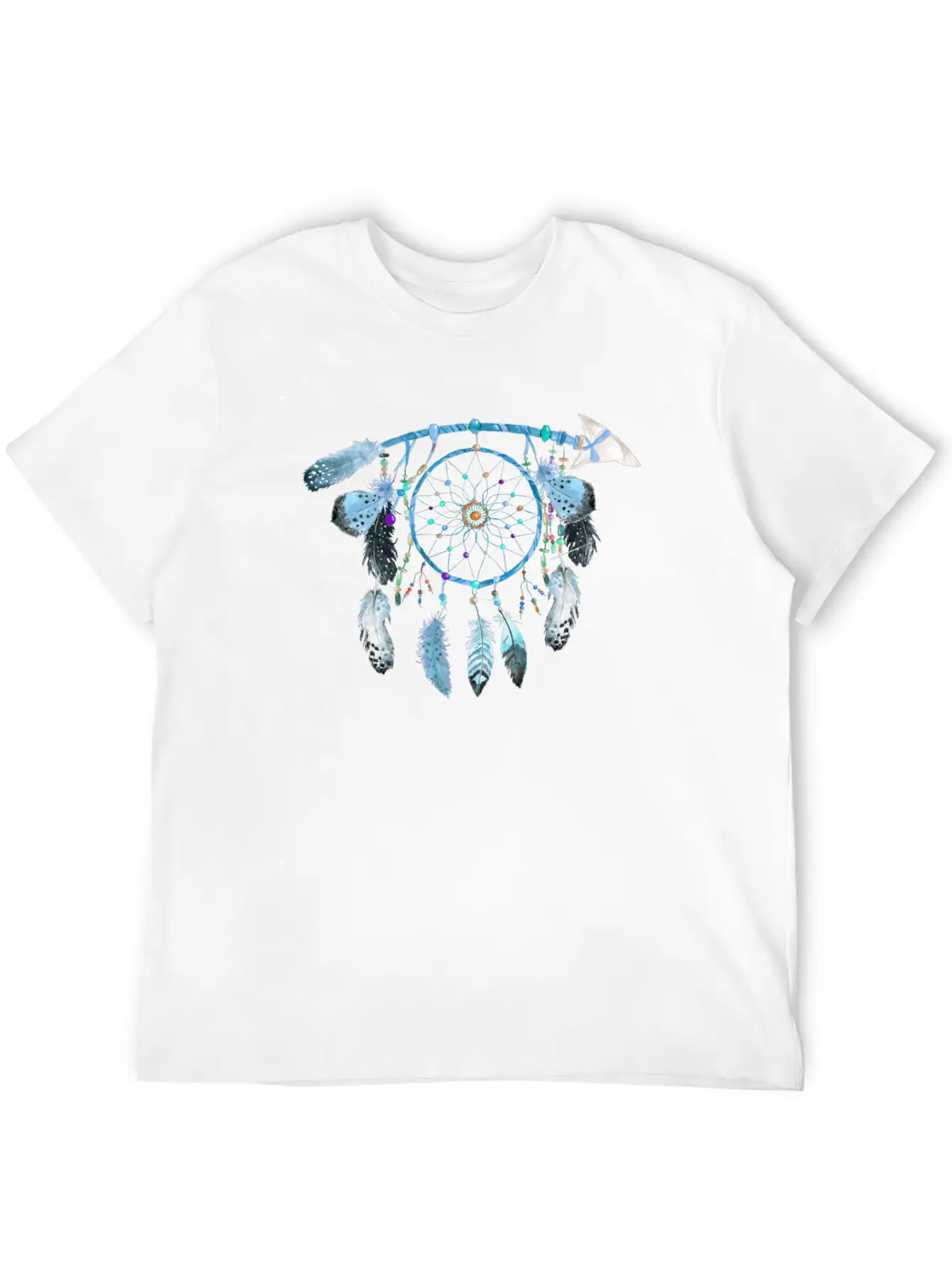 Indian Jewelry,Native American Jewelry, Feather Stylish Everyday T-Shirt – Unisex Basic Cotton Tee