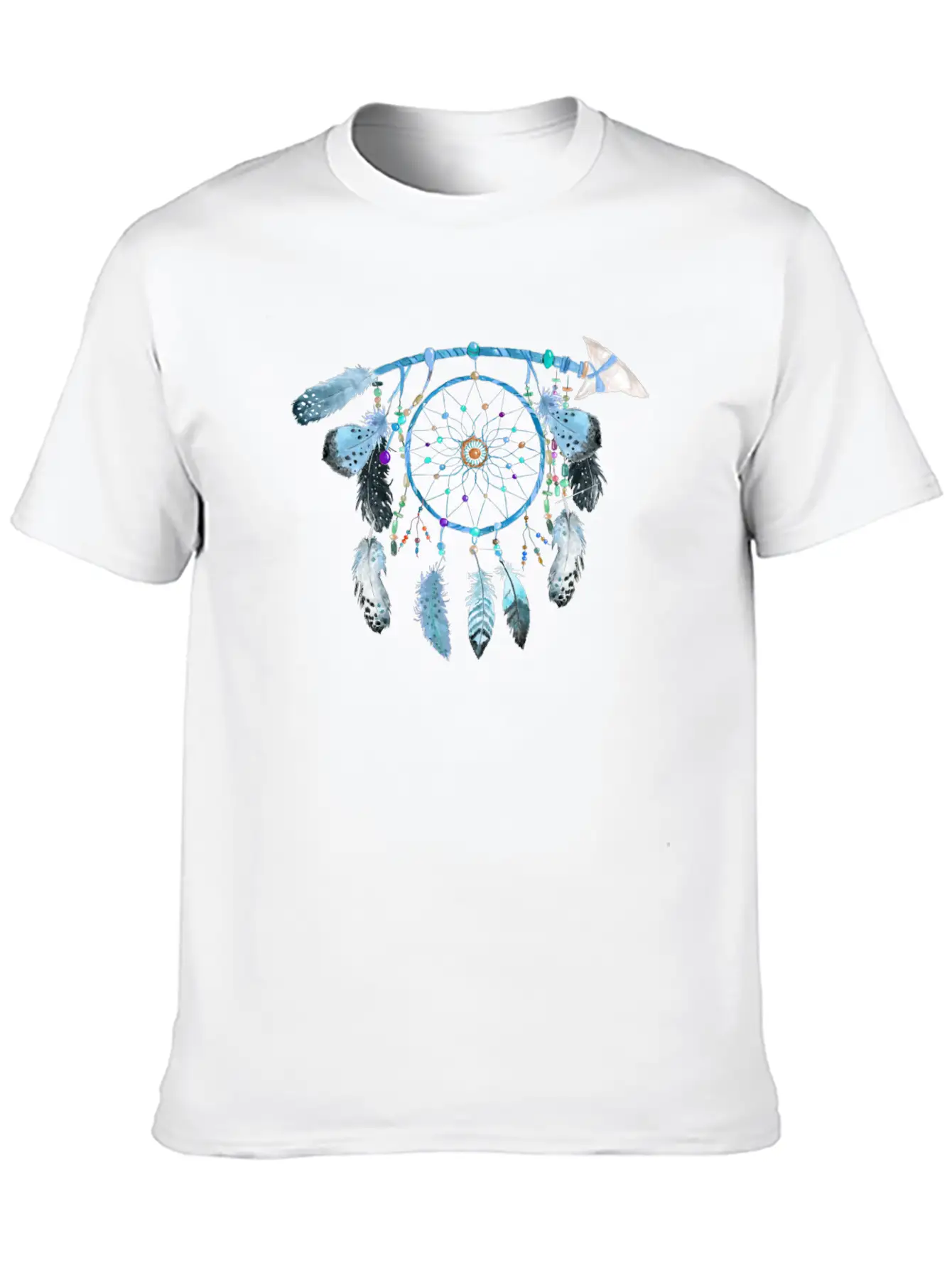 Indian Jewelry,Native American Jewelry, Feather Stylish Everyday T-Shirt – Unisex Basic Cotton Tee