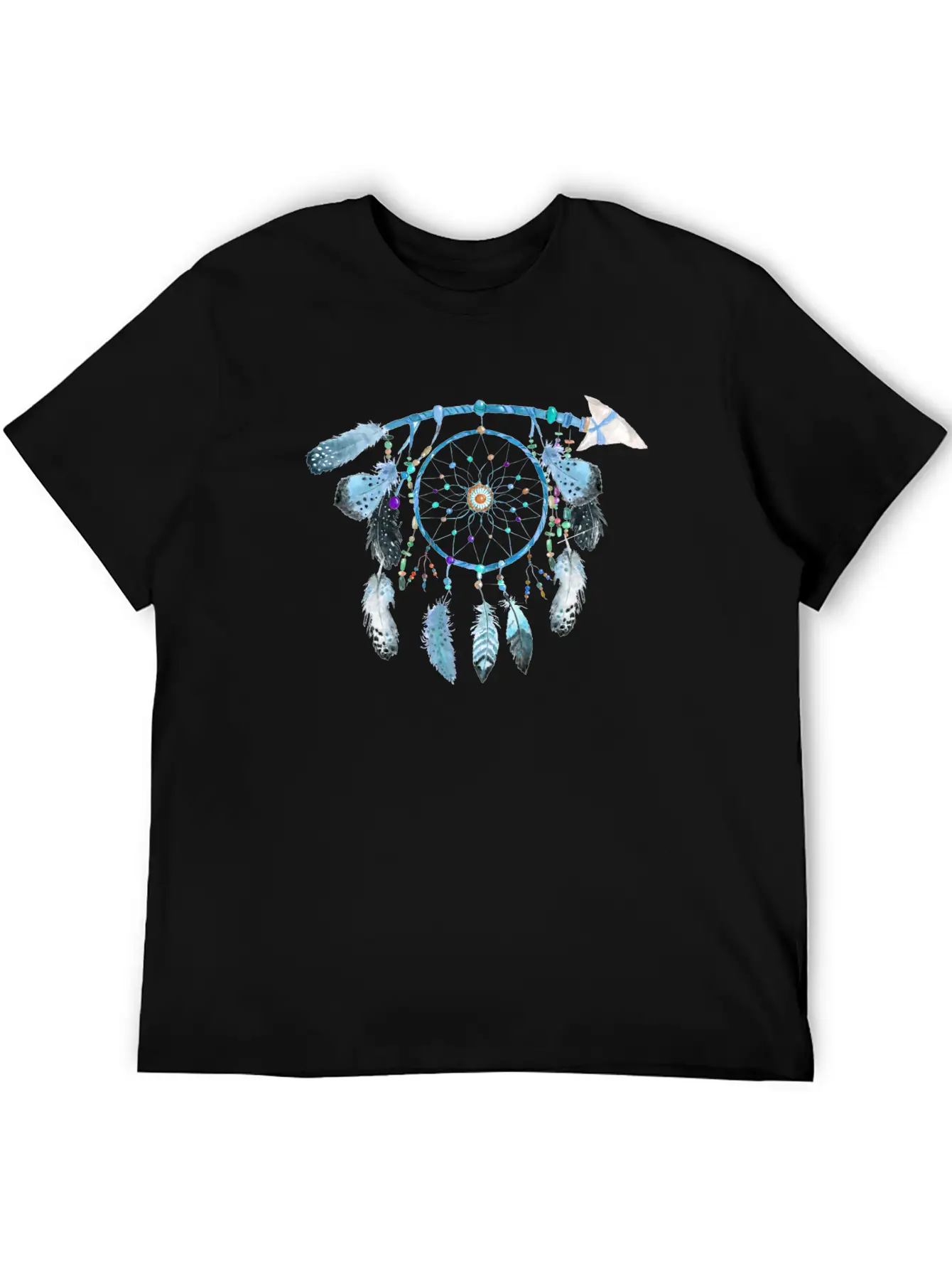 Indian Jewelry,Native American Jewelry, Feather Stylish Everyday T-Shirt – Unisex Basic Cotton Tee