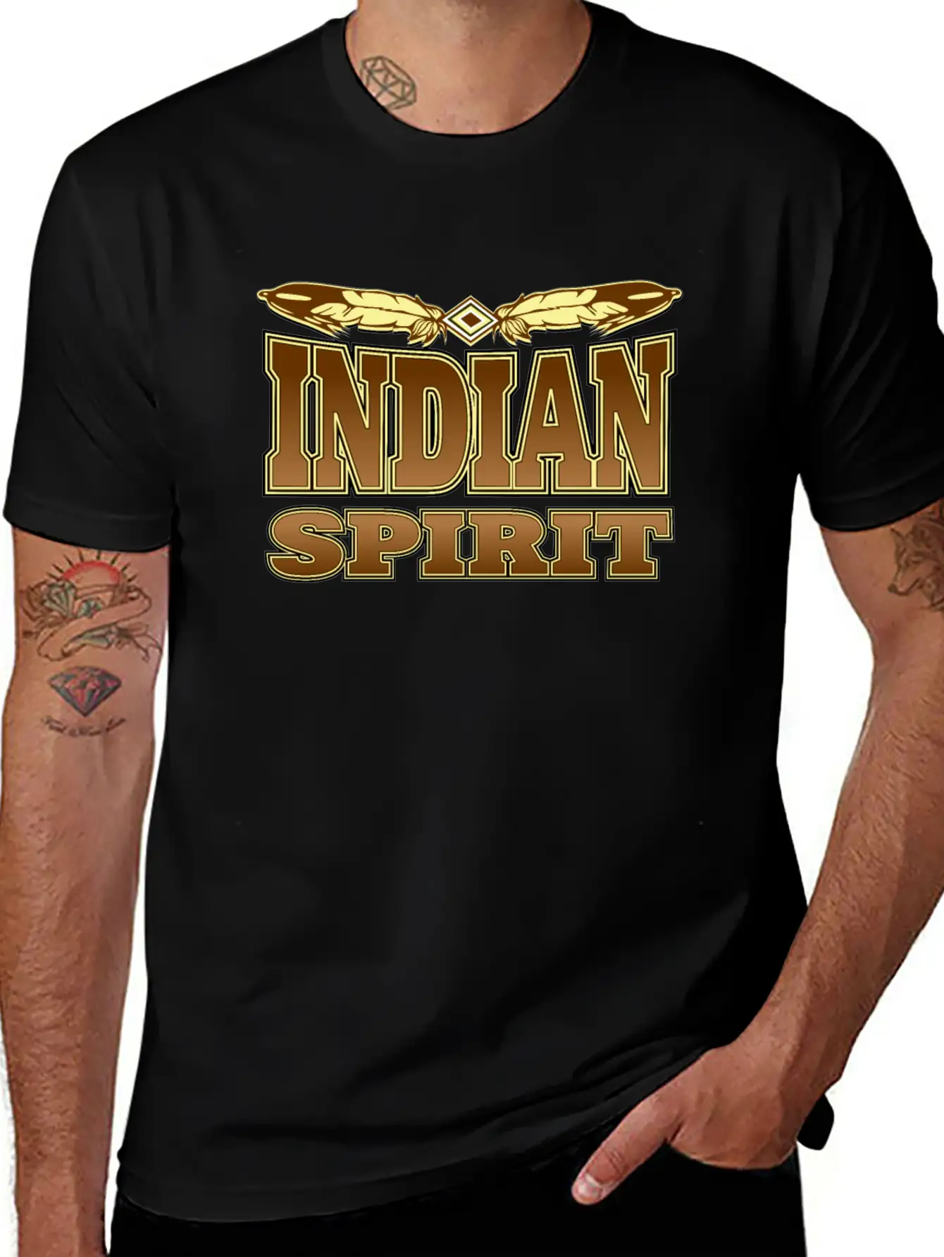 Indian Spirit Stylish Everyday T-Shirt – Unisex Basic Cotton Tee