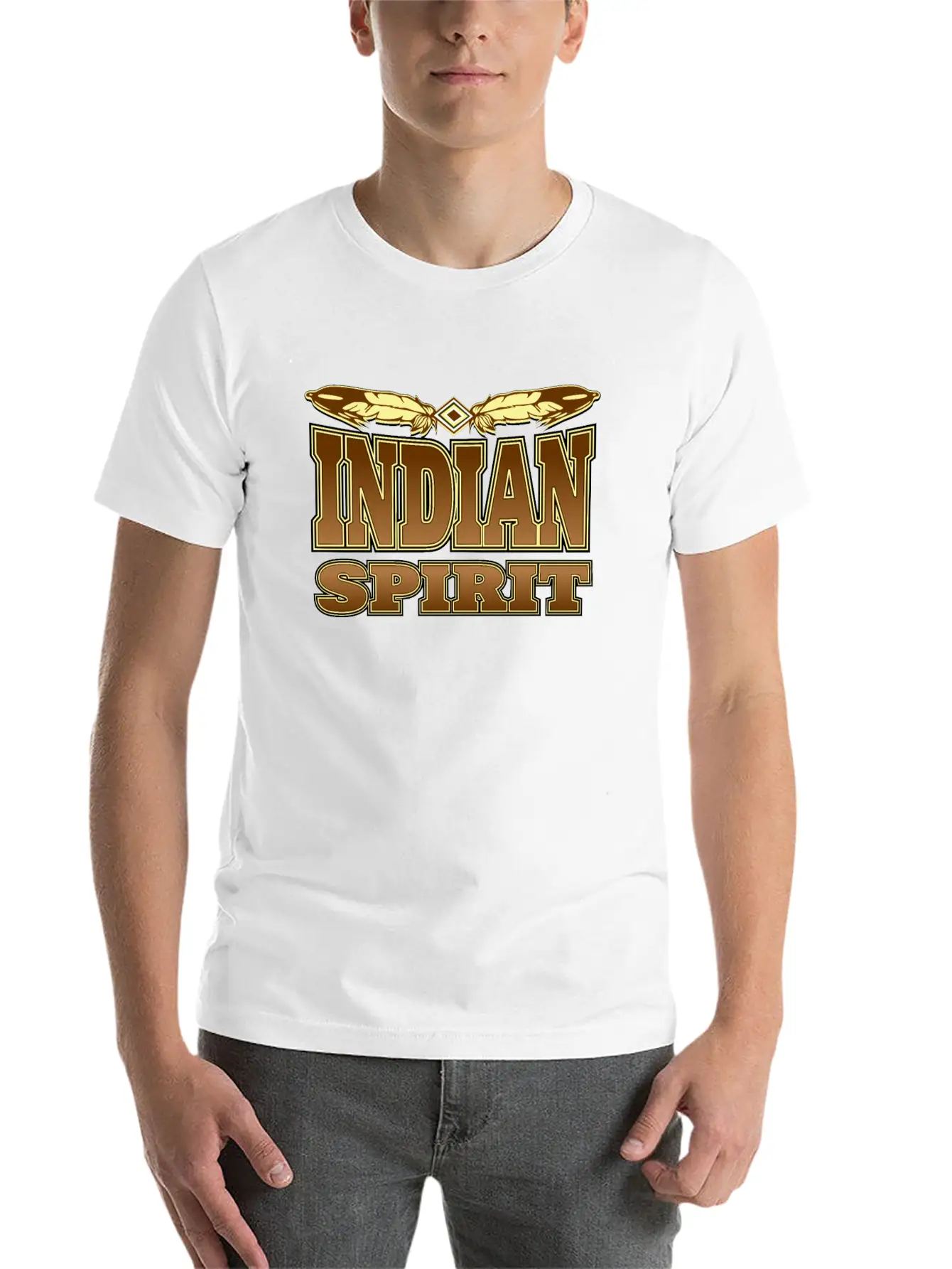 Indian Spirit Stylish Everyday T-Shirt – Unisex Basic Cotton Tee