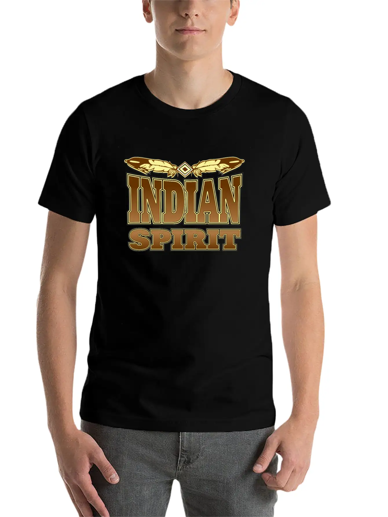 Indian Spirit Stylish Everyday T-Shirt – Unisex Basic Cotton Tee