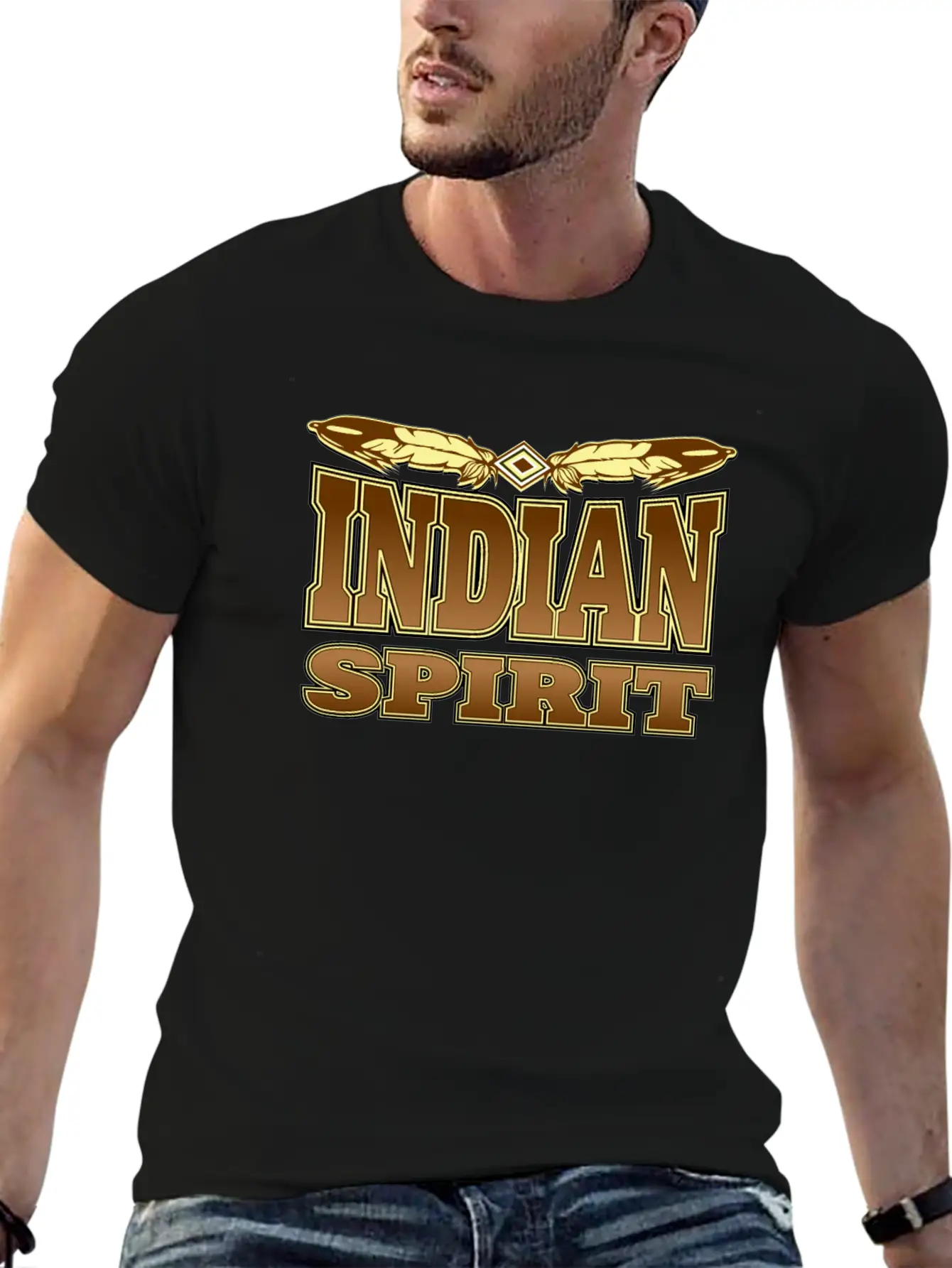 Indian Spirit Stylish Everyday T-Shirt – Unisex Basic Cotton Tee