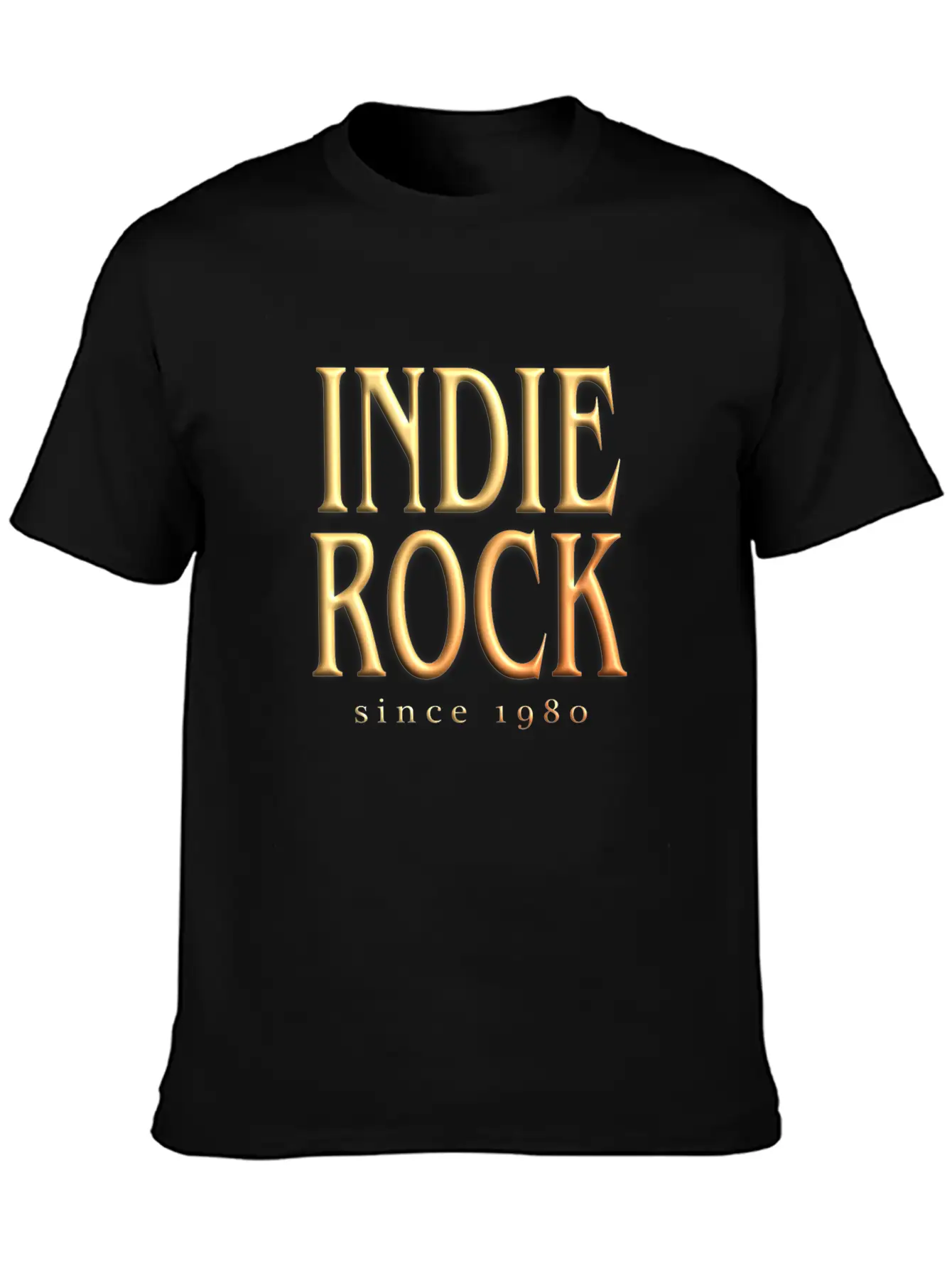 Indie Rock T-Shirt - Indie Rock Since 1980 Unisex Short Sleeve Soft Cotton T-Shirt – Casual Everyday Wear