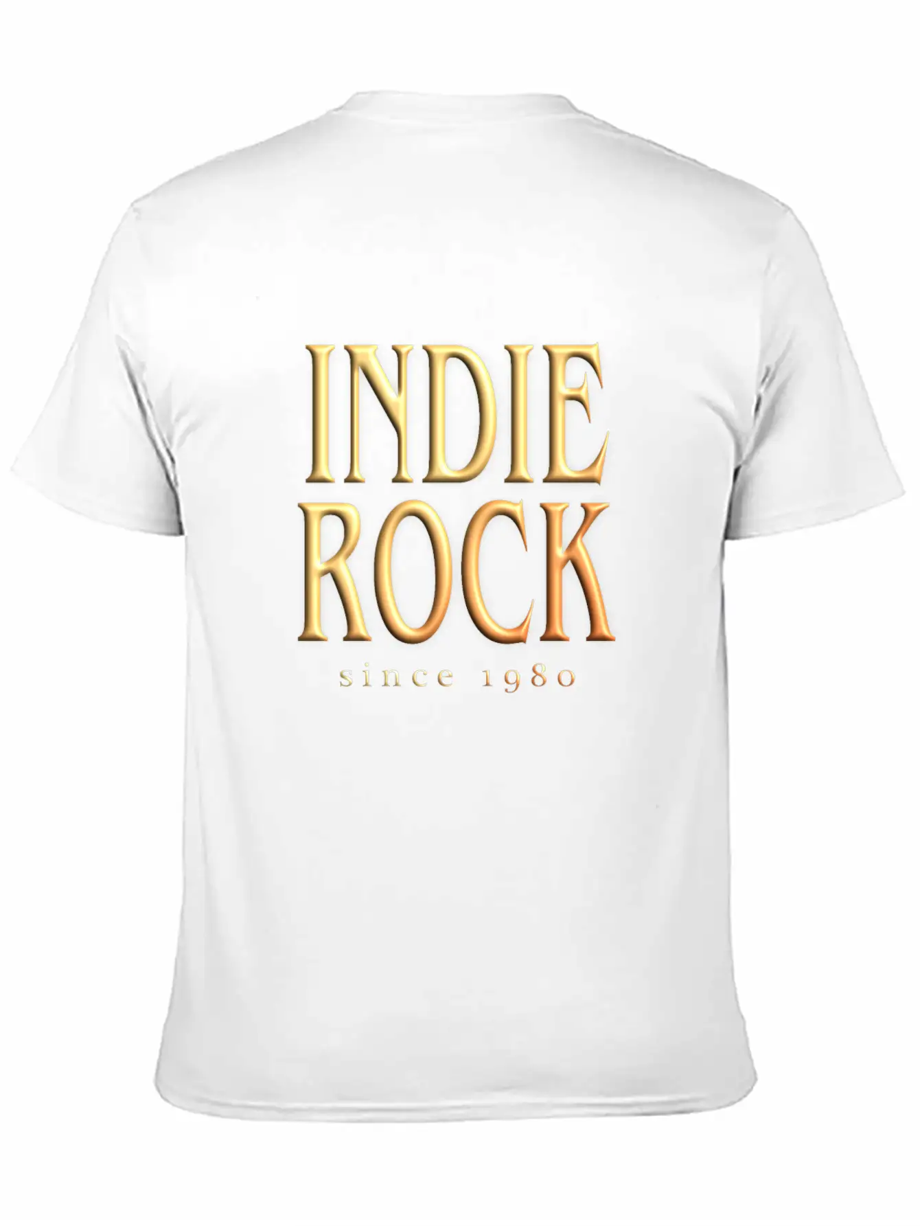 Indie Rock T-Shirt - Indie Rock Since 1980 Unisex Short Sleeve Soft Cotton T-Shirt – Casual Everyday Wear