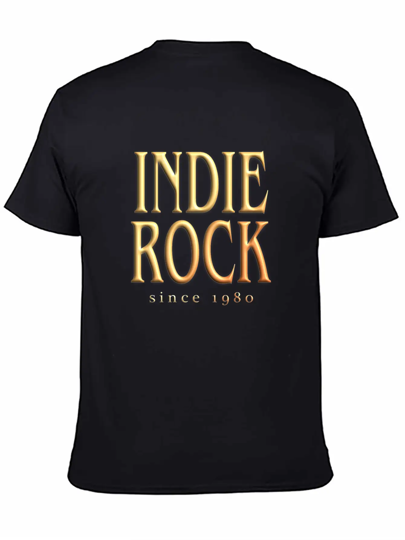Indie Rock T-Shirt - Indie Rock Since 1980 Unisex Short Sleeve Soft Cotton T-Shirt – Casual Everyday Wear