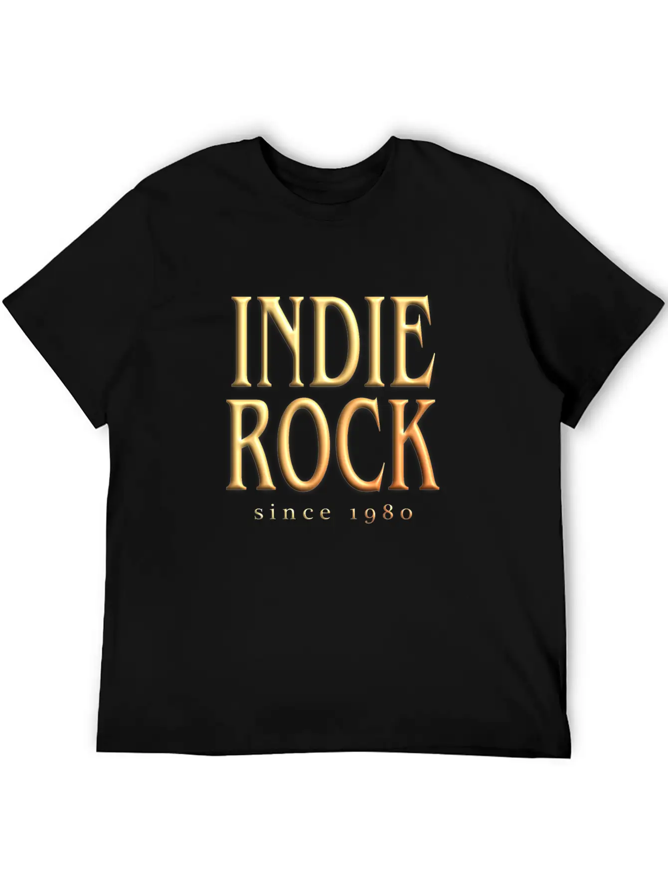 Indie Rock T-Shirt - Indie Rock Since 1980 Unisex Short Sleeve Soft Cotton T-Shirt – Casual Everyday Wear