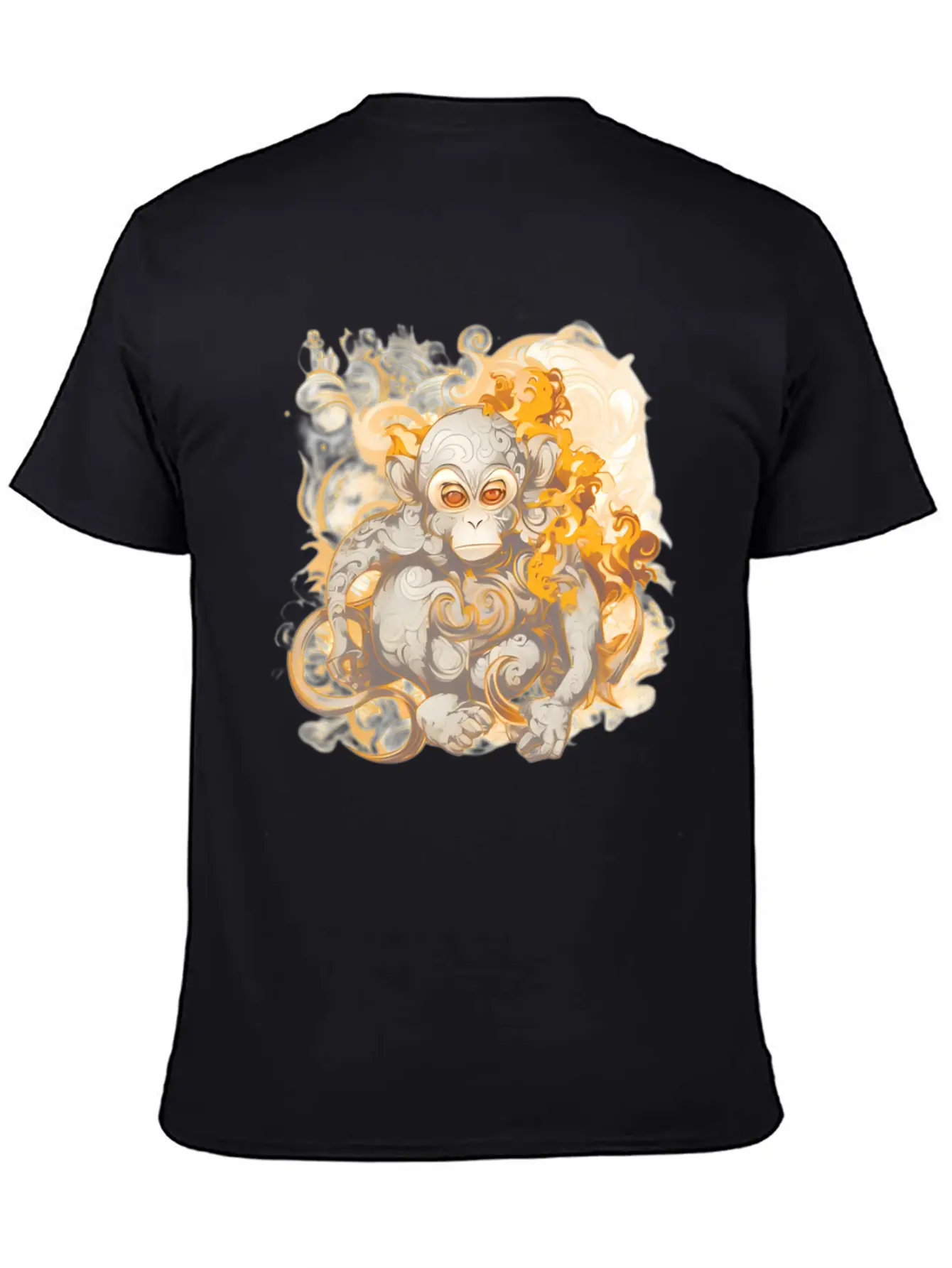 Inferno Ape: The Fiery Primate Timeless Short Sleeve Tee – Comfy And Minimalist Design