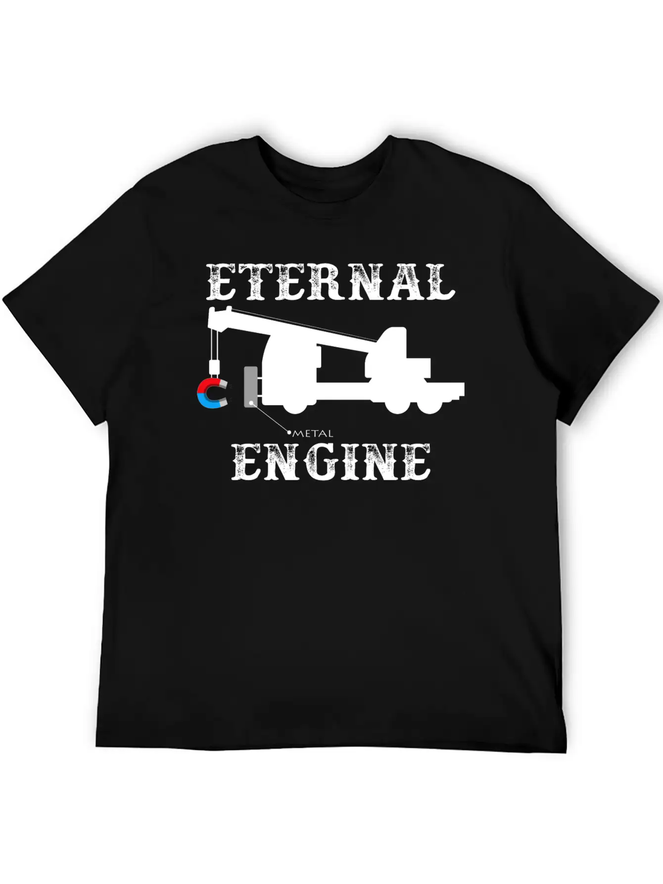 Infinite Energy Through Magnetism Essential Unisex Summer Tee – Soft Cotton Casual Fit