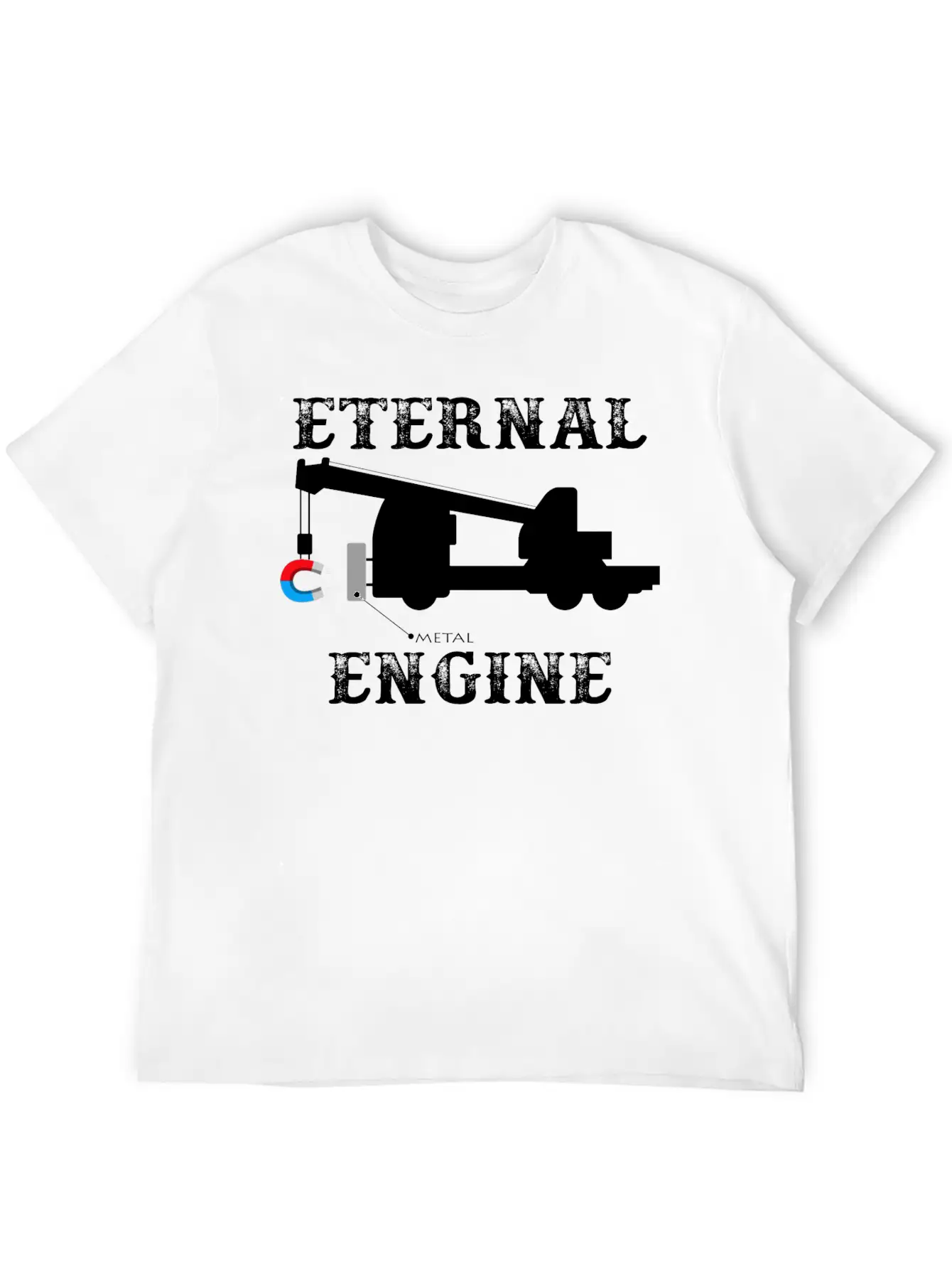 Infinite Energy Through Magnetism Essential Unisex Summer Tee – Soft Cotton Casual Fit