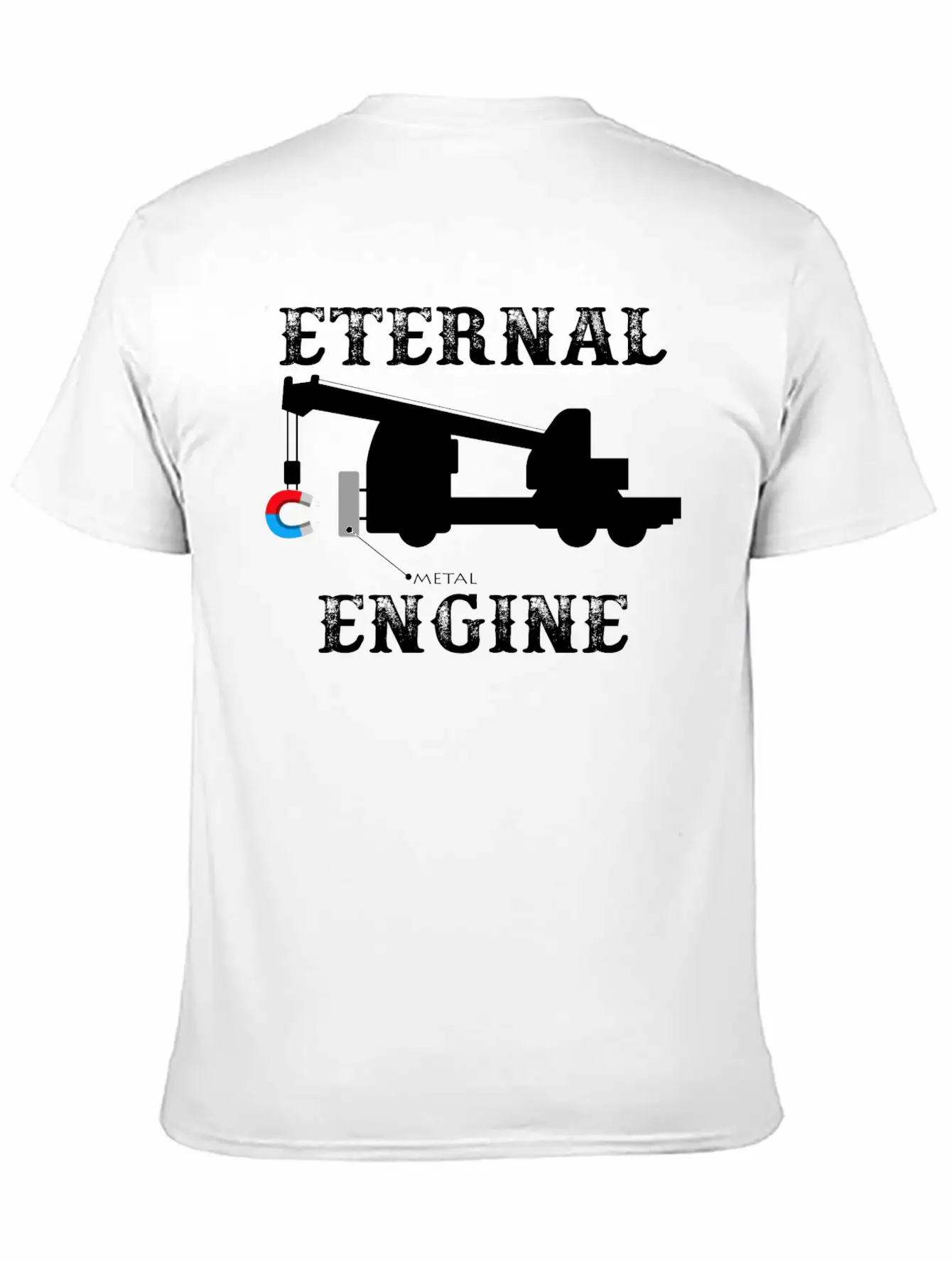 Infinite Energy Through Magnetism Essential Unisex Summer Tee – Soft Cotton Casual Fit