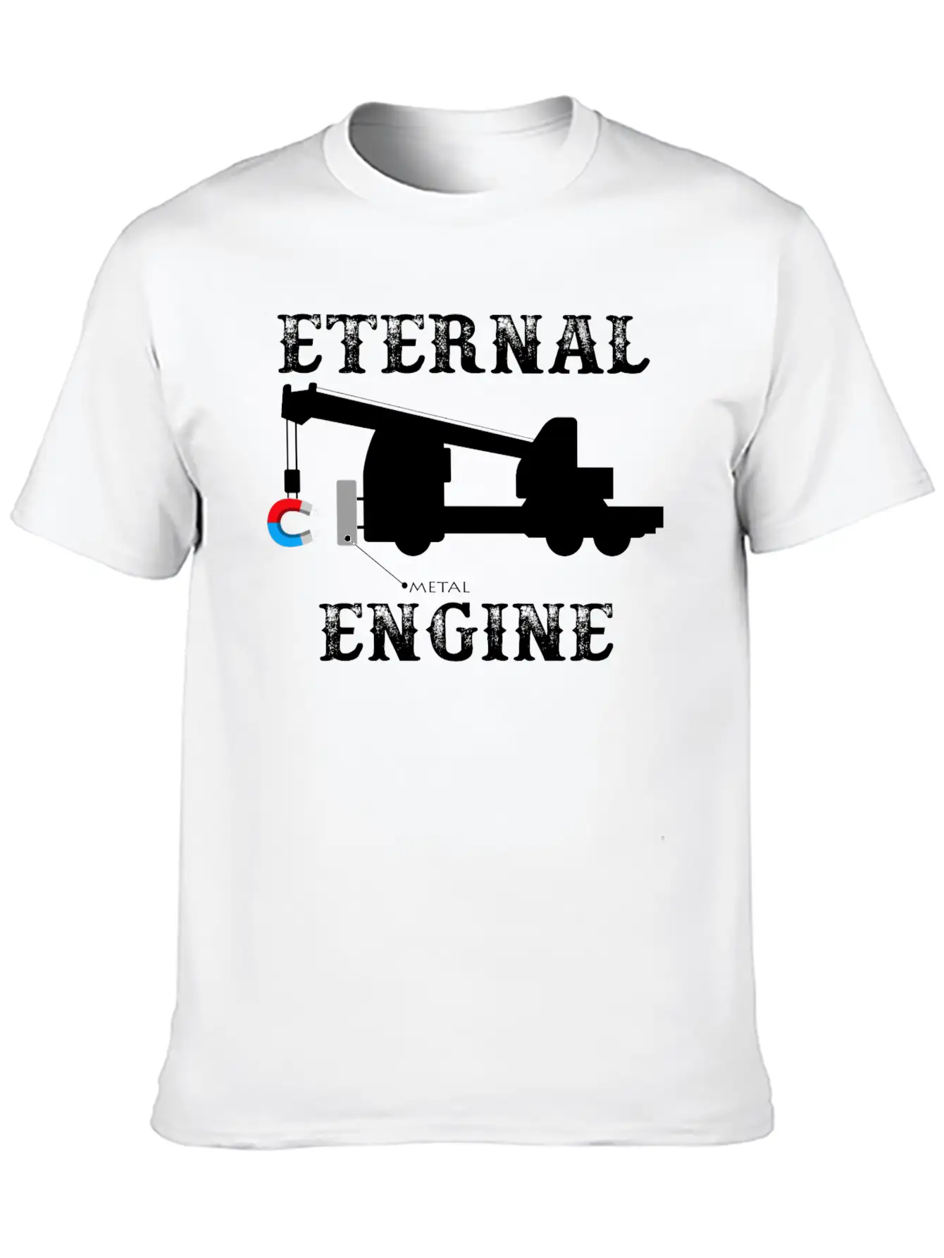 Infinite Energy Through Magnetism Essential Unisex Summer Tee – Soft Cotton Casual Fit