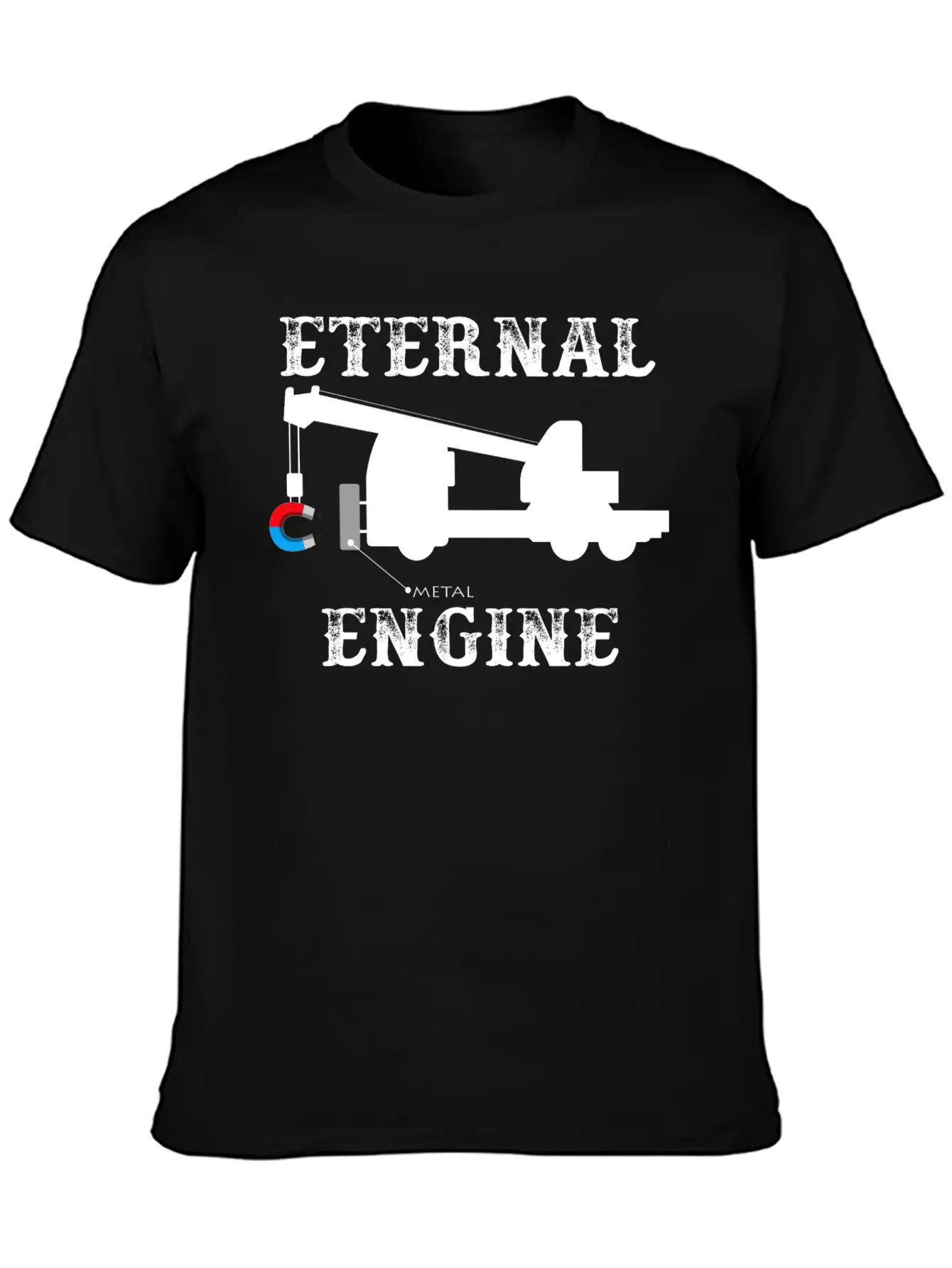 Infinite Energy Through Magnetism Essential Unisex Summer Tee – Soft Cotton Casual Fit