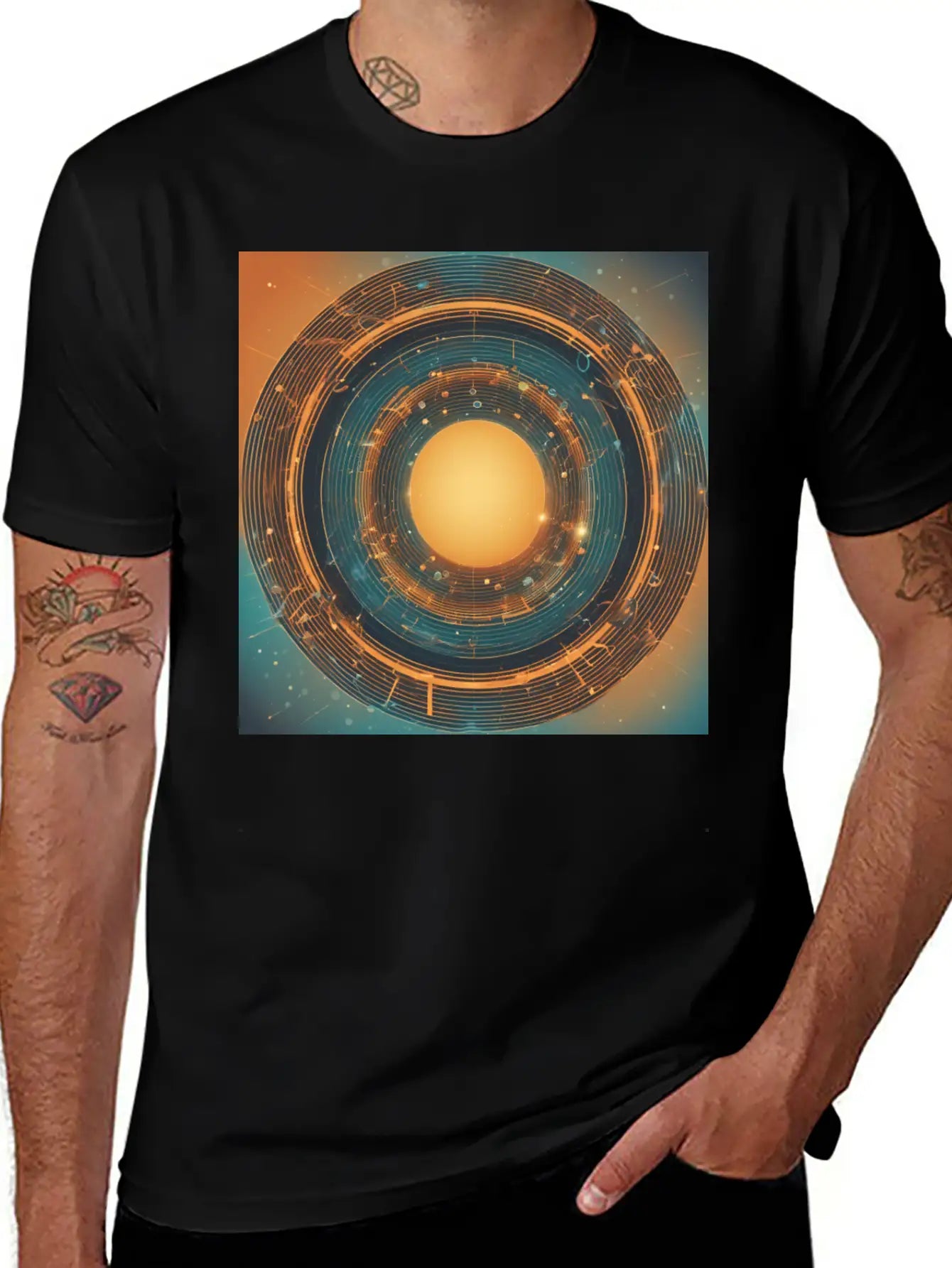 Infinity Concept: Eternal Echo Unisex Short Sleeve Soft Cotton T-Shirt – Casual Everyday Wear