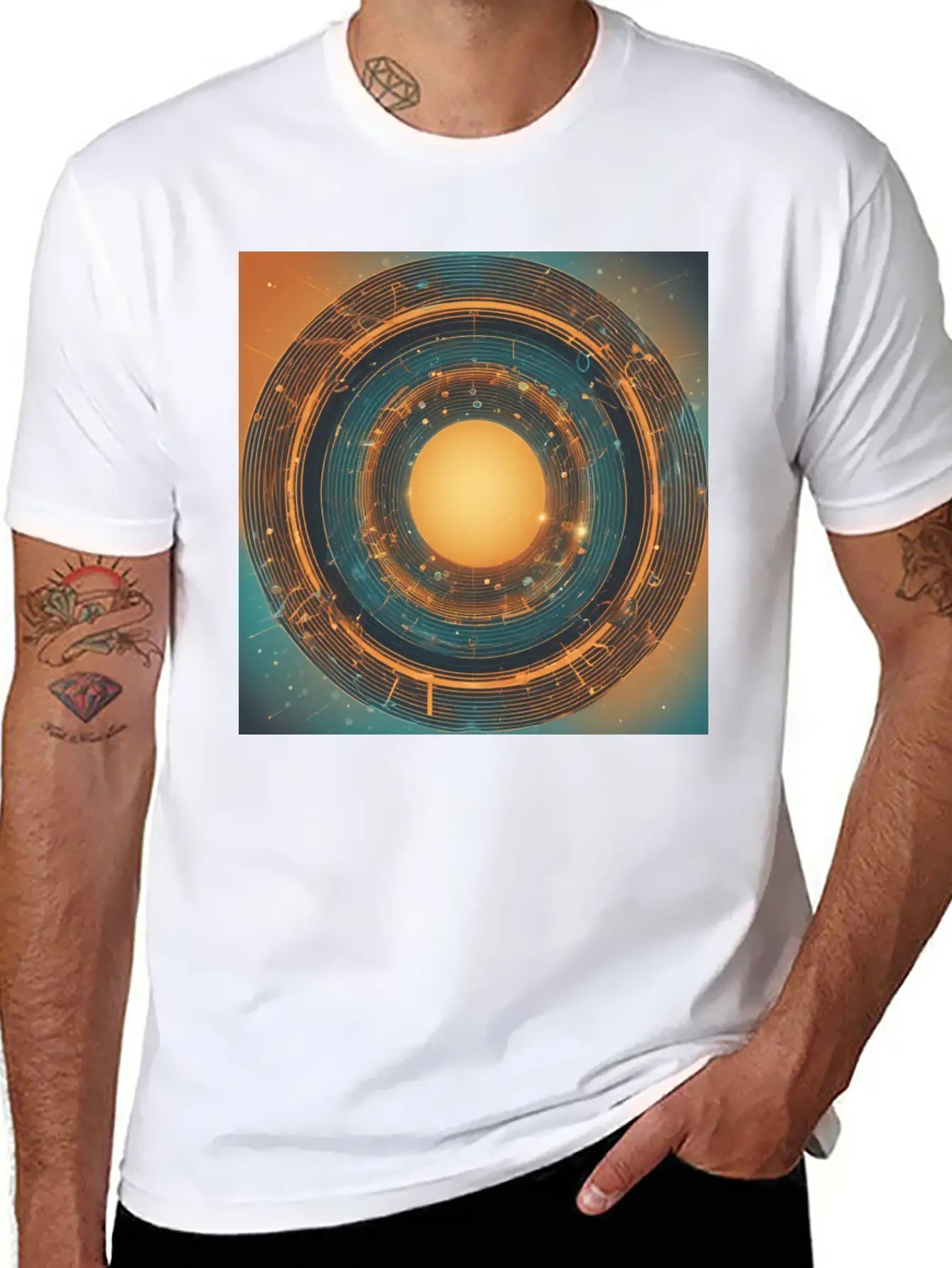 Infinity Concept: Eternal Echo Unisex Short Sleeve Soft Cotton T-Shirt – Casual Everyday Wear