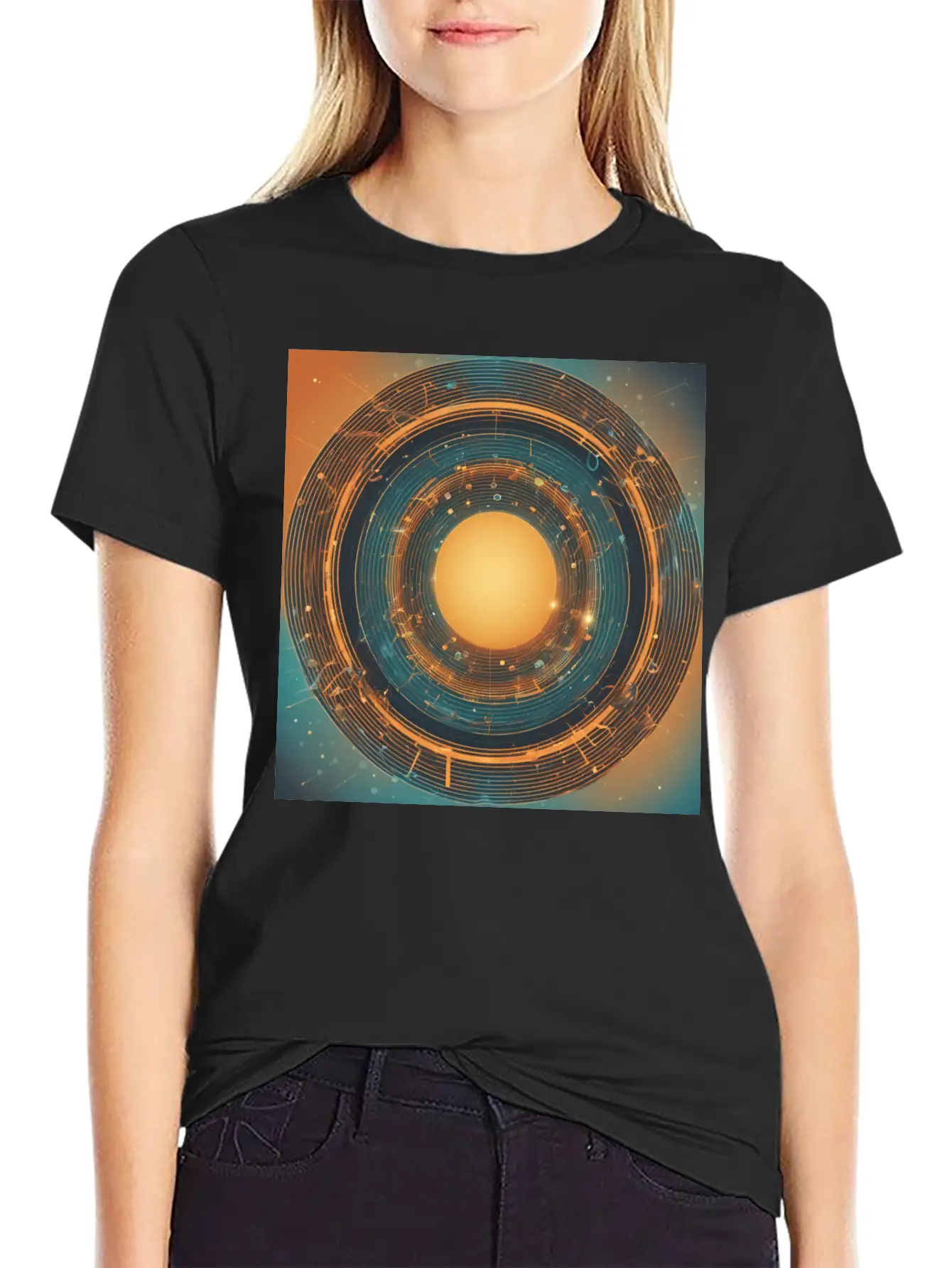 Infinity Concept: Eternal Echo Unisex Short Sleeve Soft Cotton T-Shirt – Casual Everyday Wear