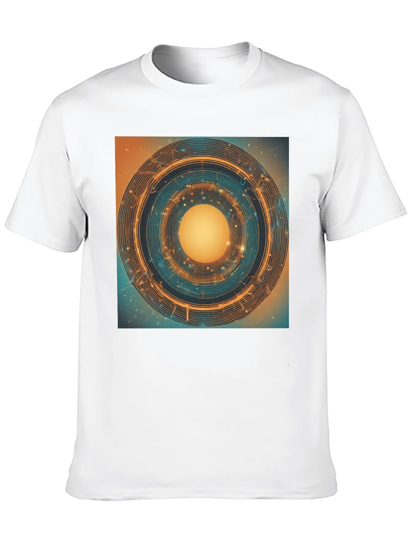 Infinity Concept: Eternal Echo Unisex Short Sleeve Soft Cotton T-Shirt – Casual Everyday Wear