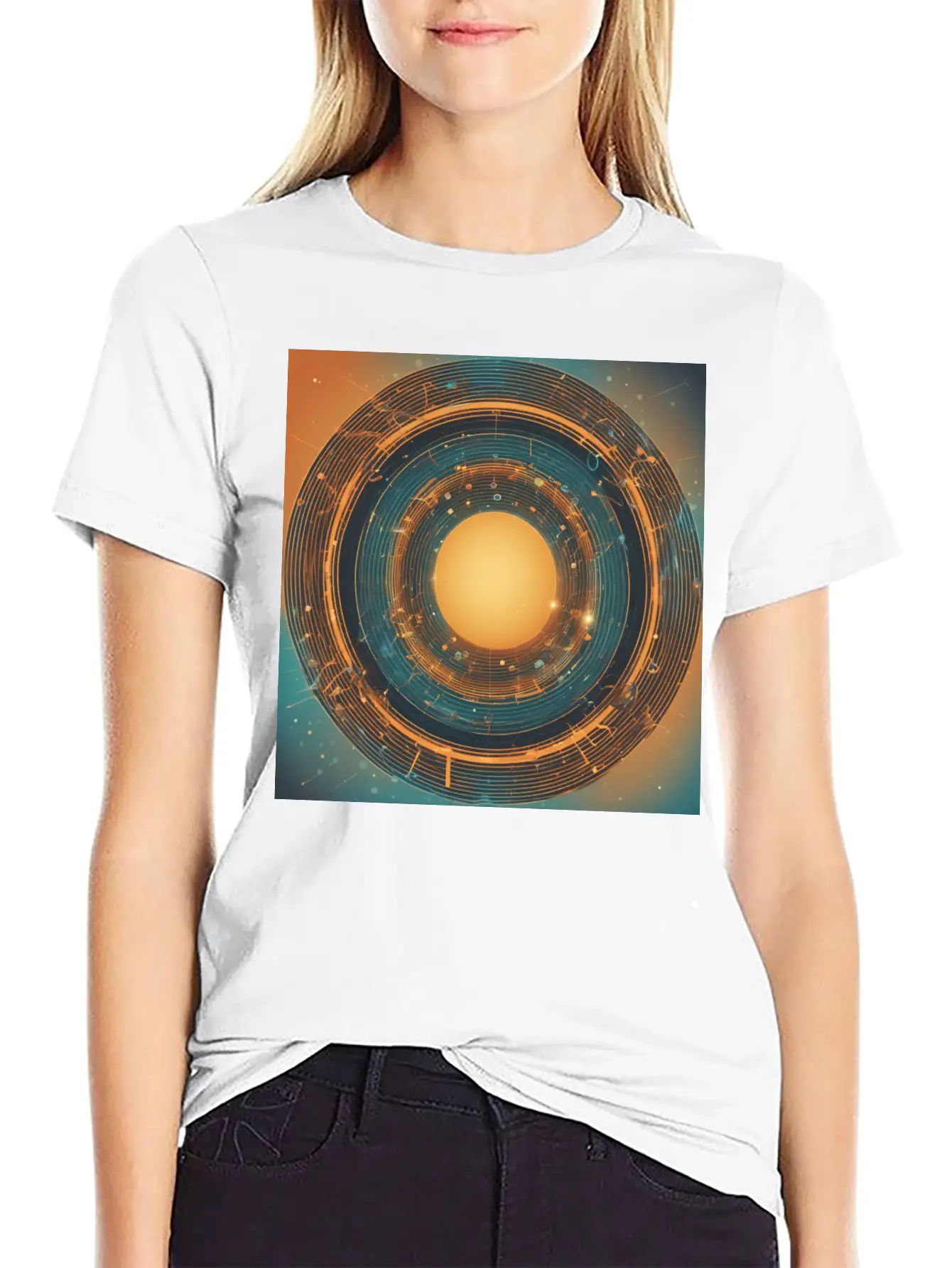 Infinity Concept: Eternal Echo Unisex Short Sleeve Soft Cotton T-Shirt – Casual Everyday Wear