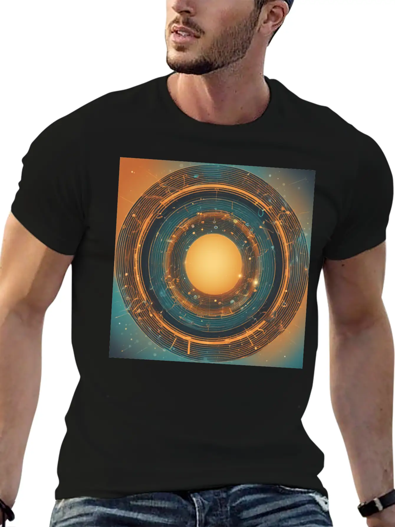 Infinity Concept: Eternal Echo Unisex Short Sleeve Soft Cotton T-Shirt – Casual Everyday Wear