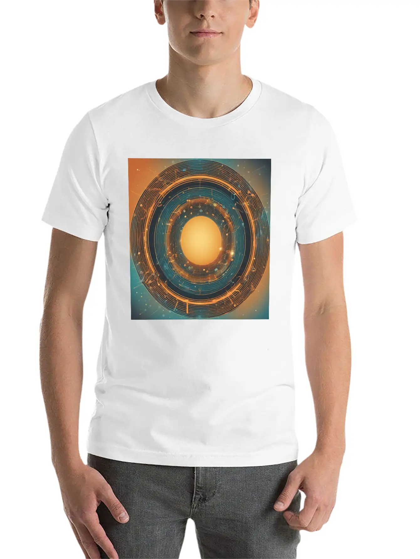 Infinity Concept: Eternal Echo Unisex Short Sleeve Soft Cotton T-Shirt – Casual Everyday Wear