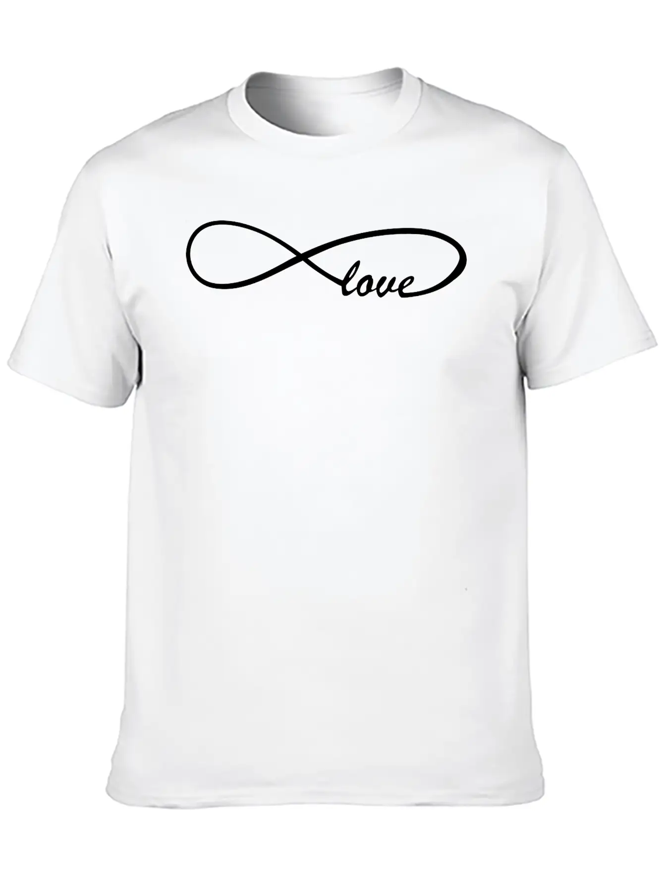 Infinity Sign Love Unisex Short Sleeve Soft Cotton T-Shirt – Casual Everyday Wear
