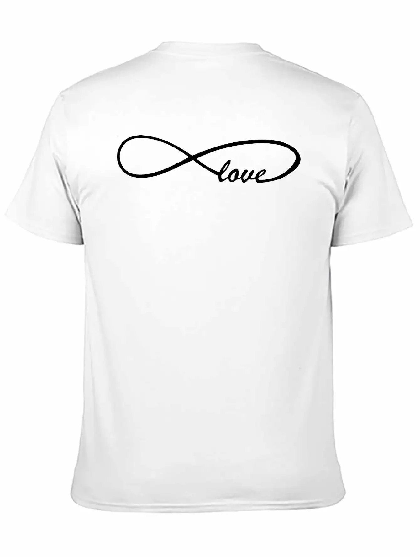 Infinity Sign Love Unisex Short Sleeve Soft Cotton T-Shirt – Casual Everyday Wear